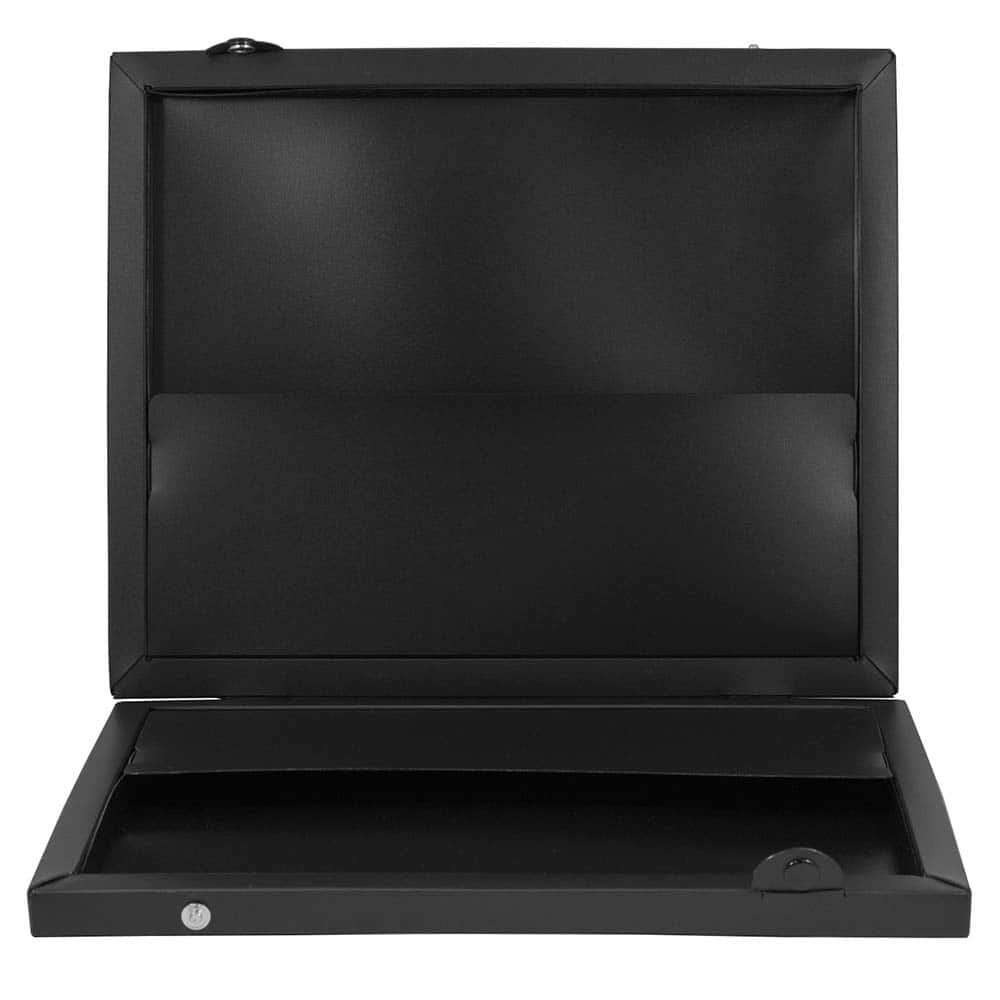 JAM Paper Black Two Pocket Snap Closure Portfolio 11" x 13"