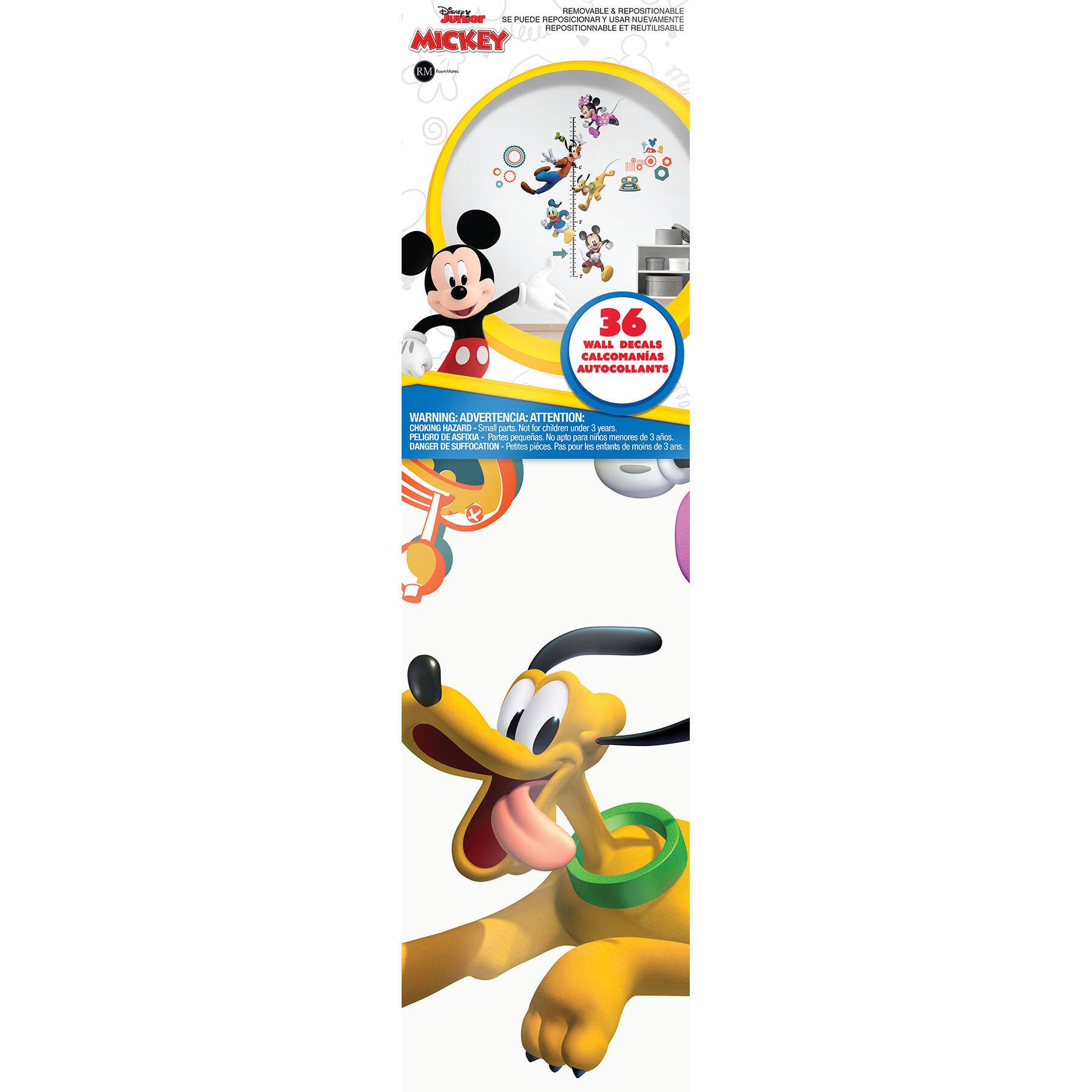 RoomMates Mickey and Friends Growth Chart Peel & Stick Wall Decals