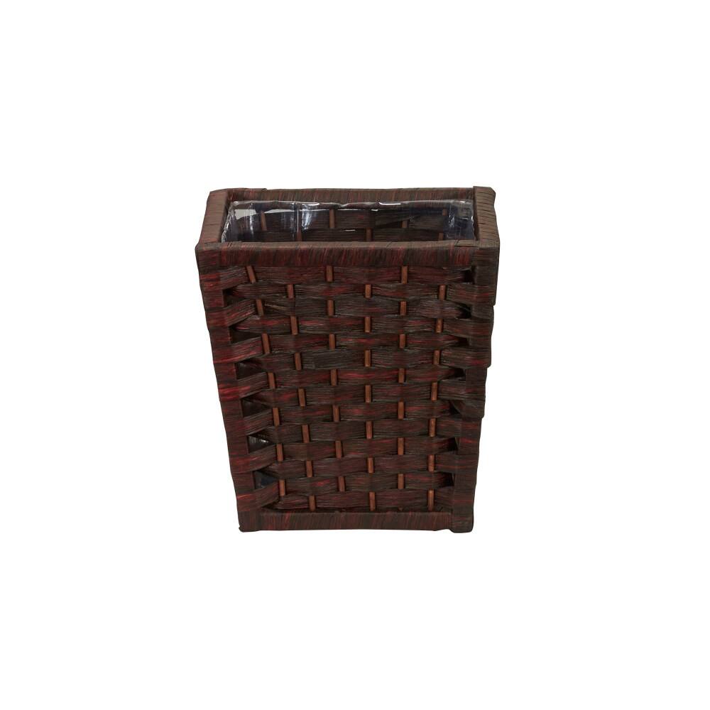 Household Essentials 10" Woven Square Waste Basket