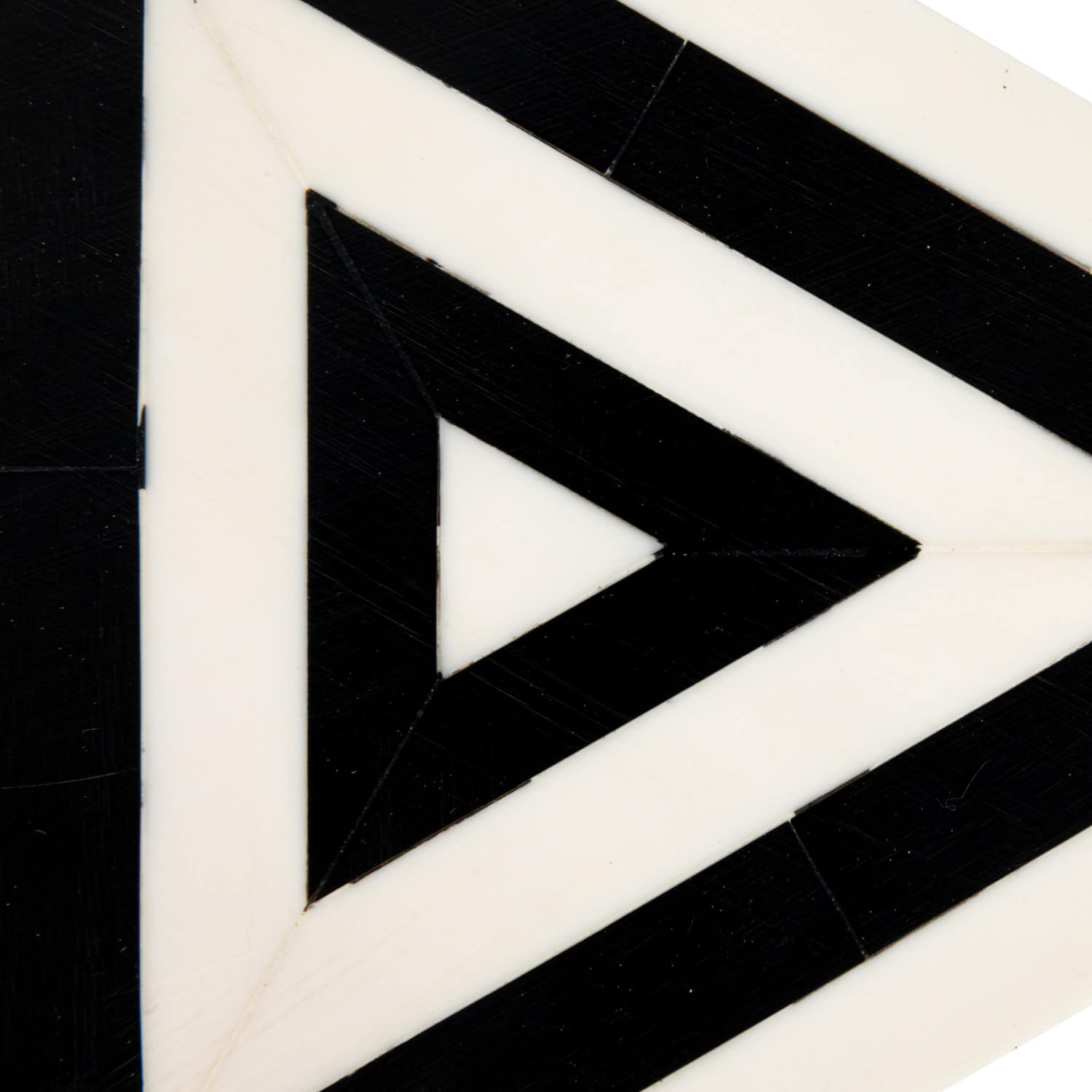 Hello Honey&#xAE; 7&#x22; Black &#x26; White Striped Triangular Box