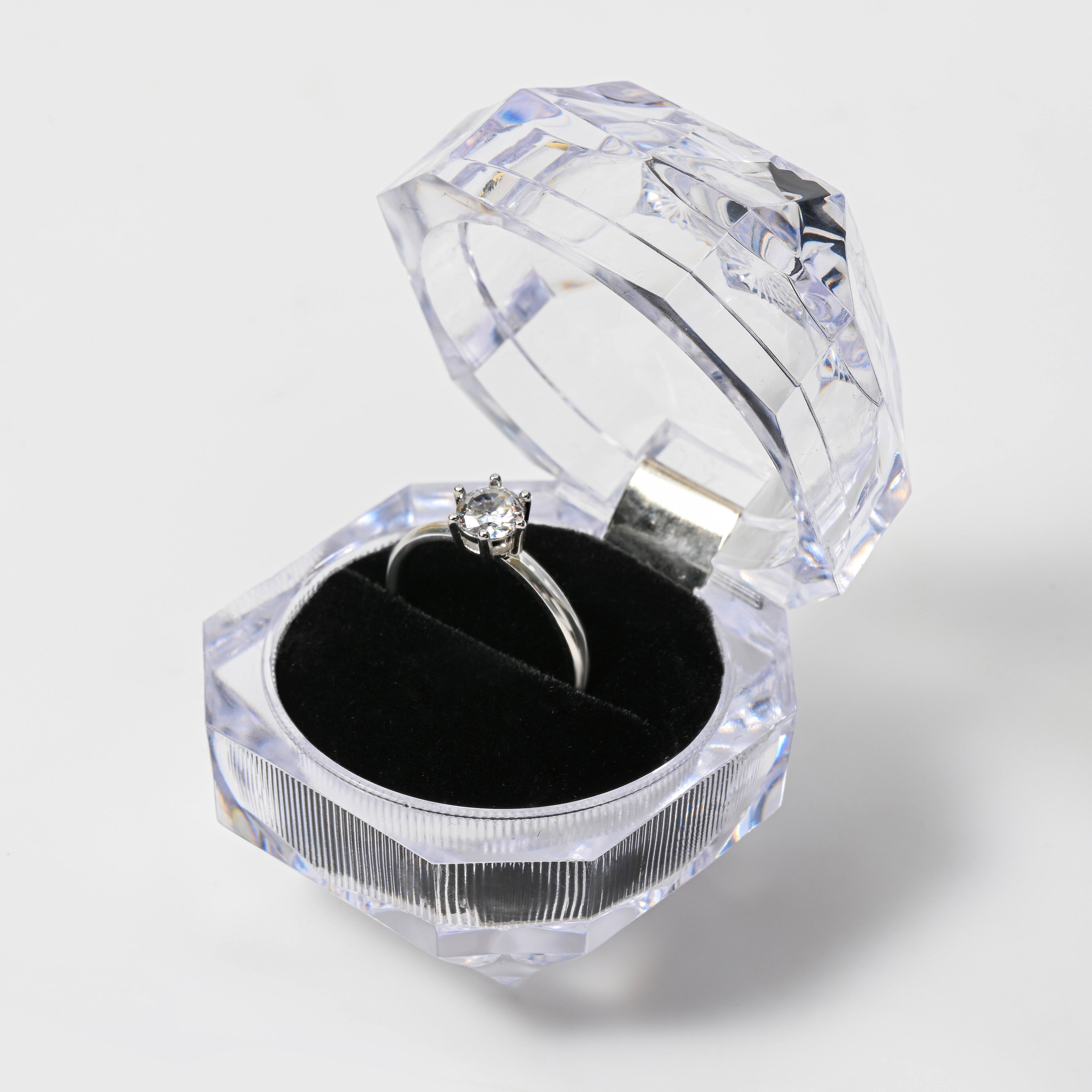 Clear Acrylic Ring Box by Bead Landing™