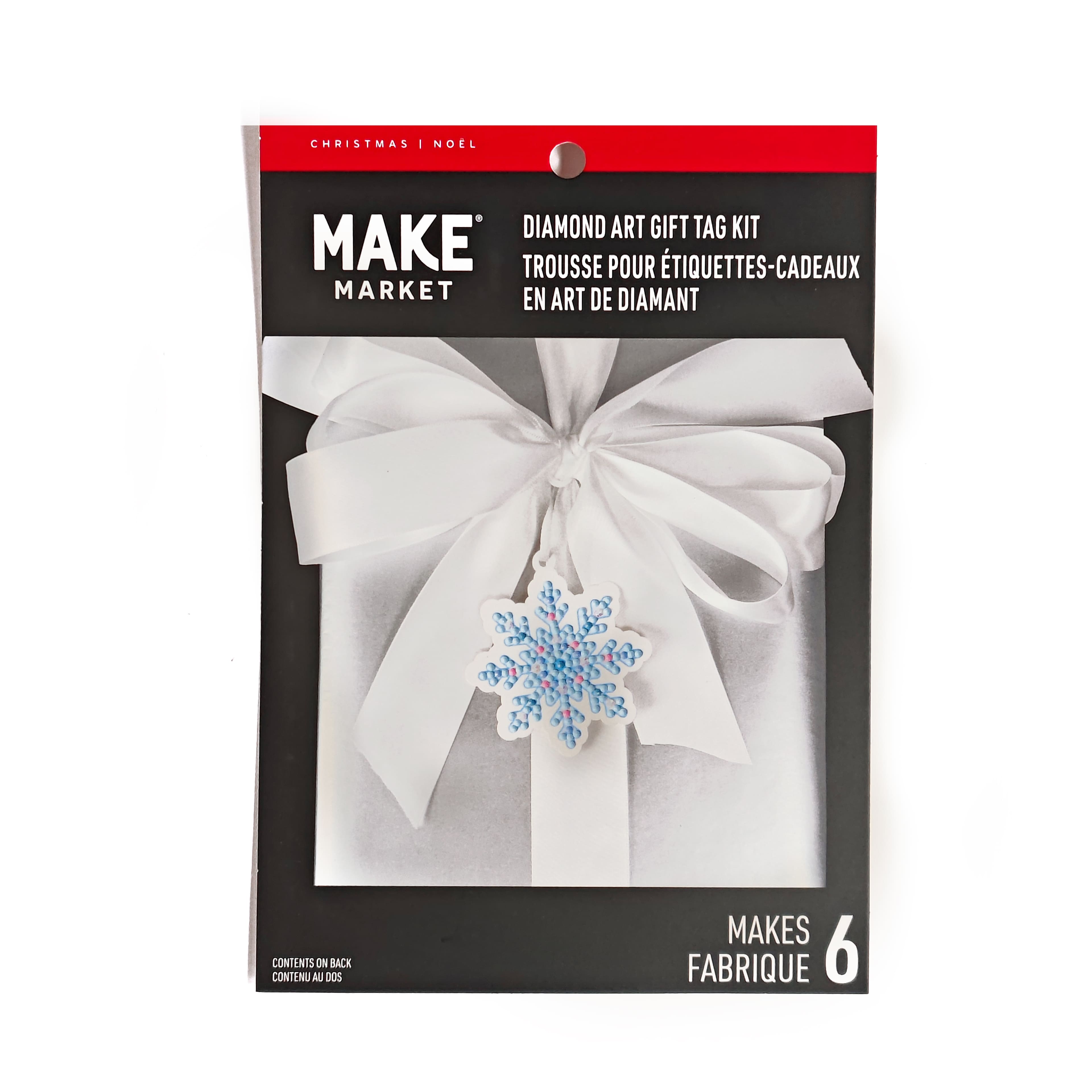Snowflake Diamond Art Gift Tag Kit by Make Market&#xAE;