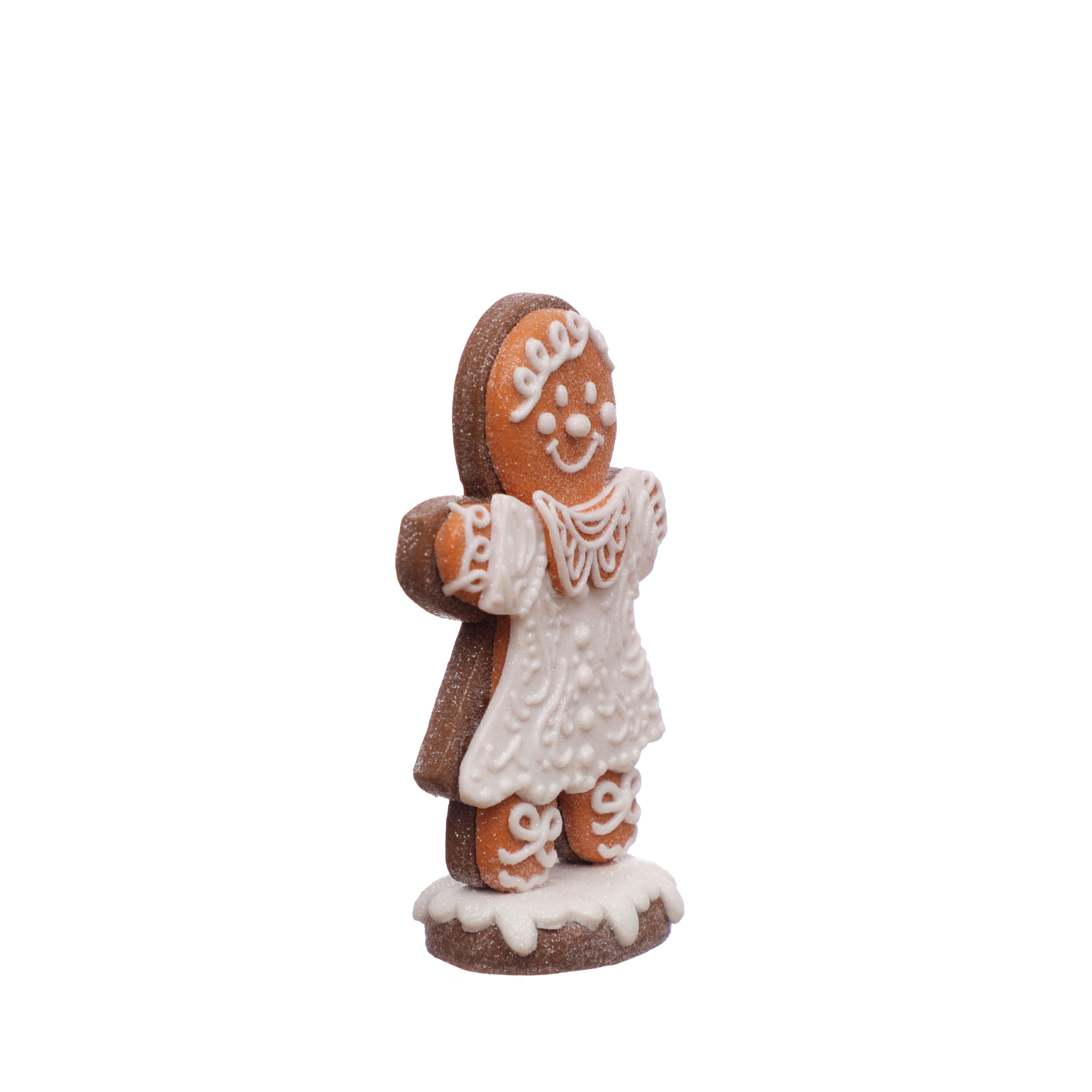 5&#x22; Frosted Gingerbread Cookie in Dress Clay Tabletop D&#xE9;cor by Ashland&#xAE;