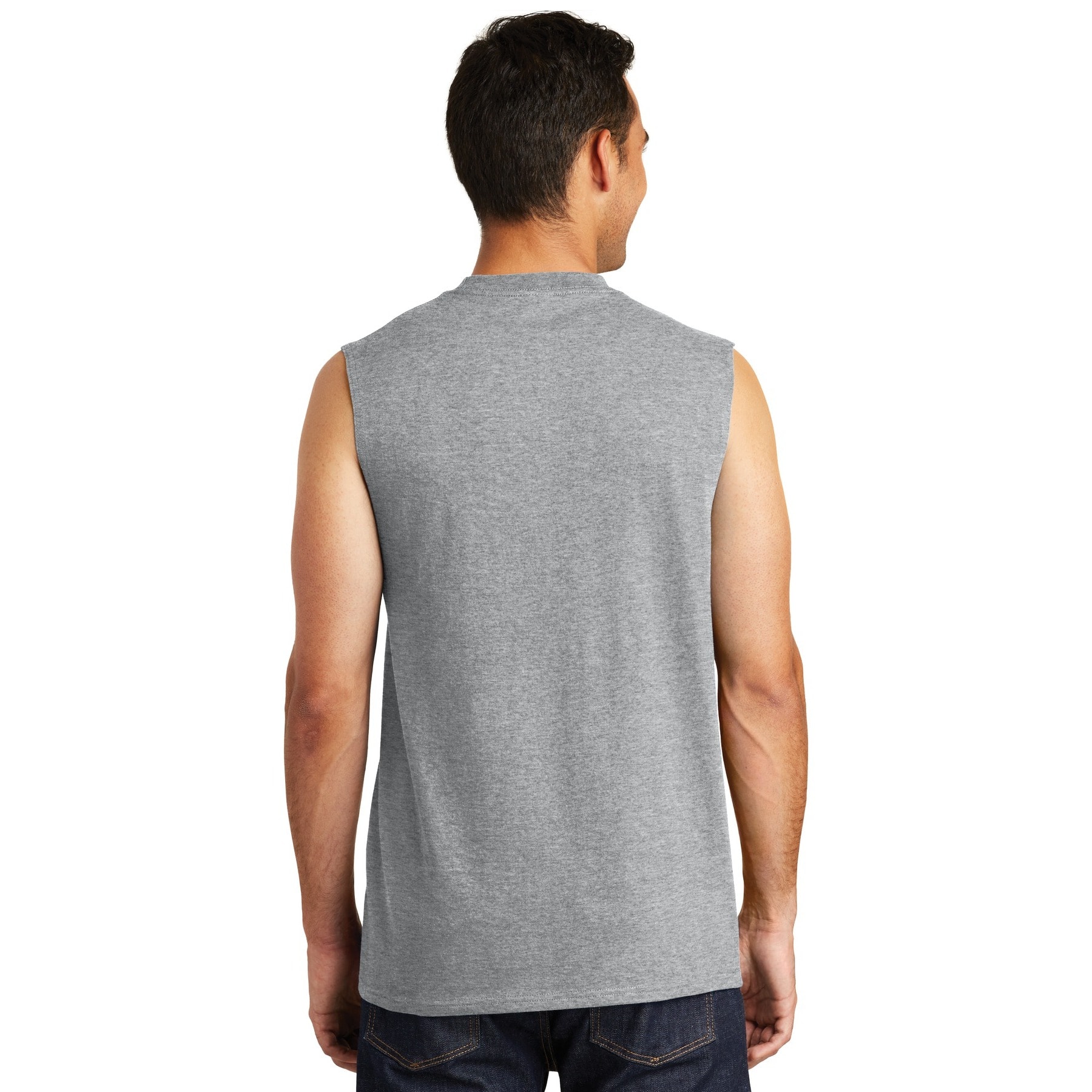 Port & Company® Men's Core Cotton Sleeveless T-Shirt