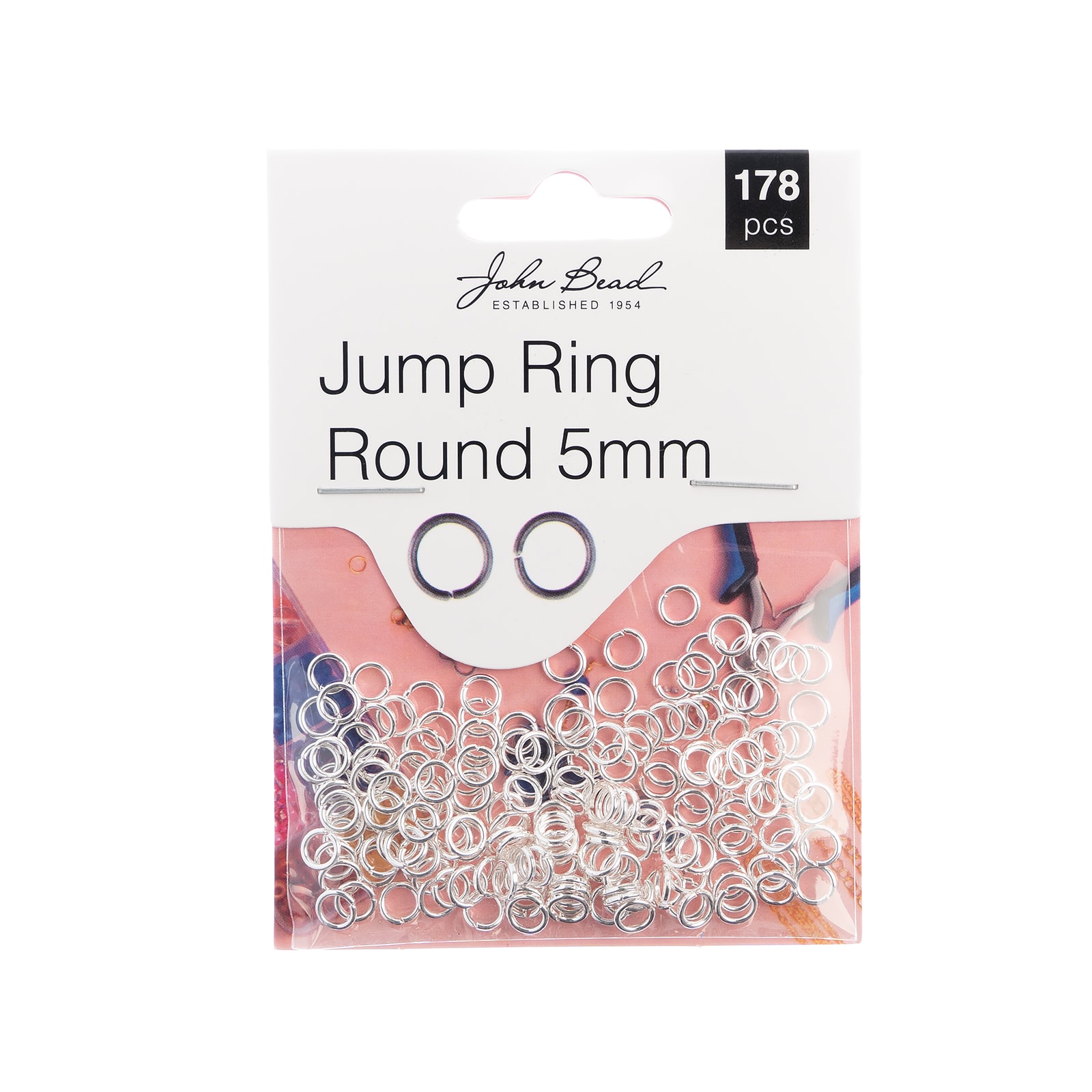 John Bead Must Have Findings 5mm Round Jump Ring, 178ct.