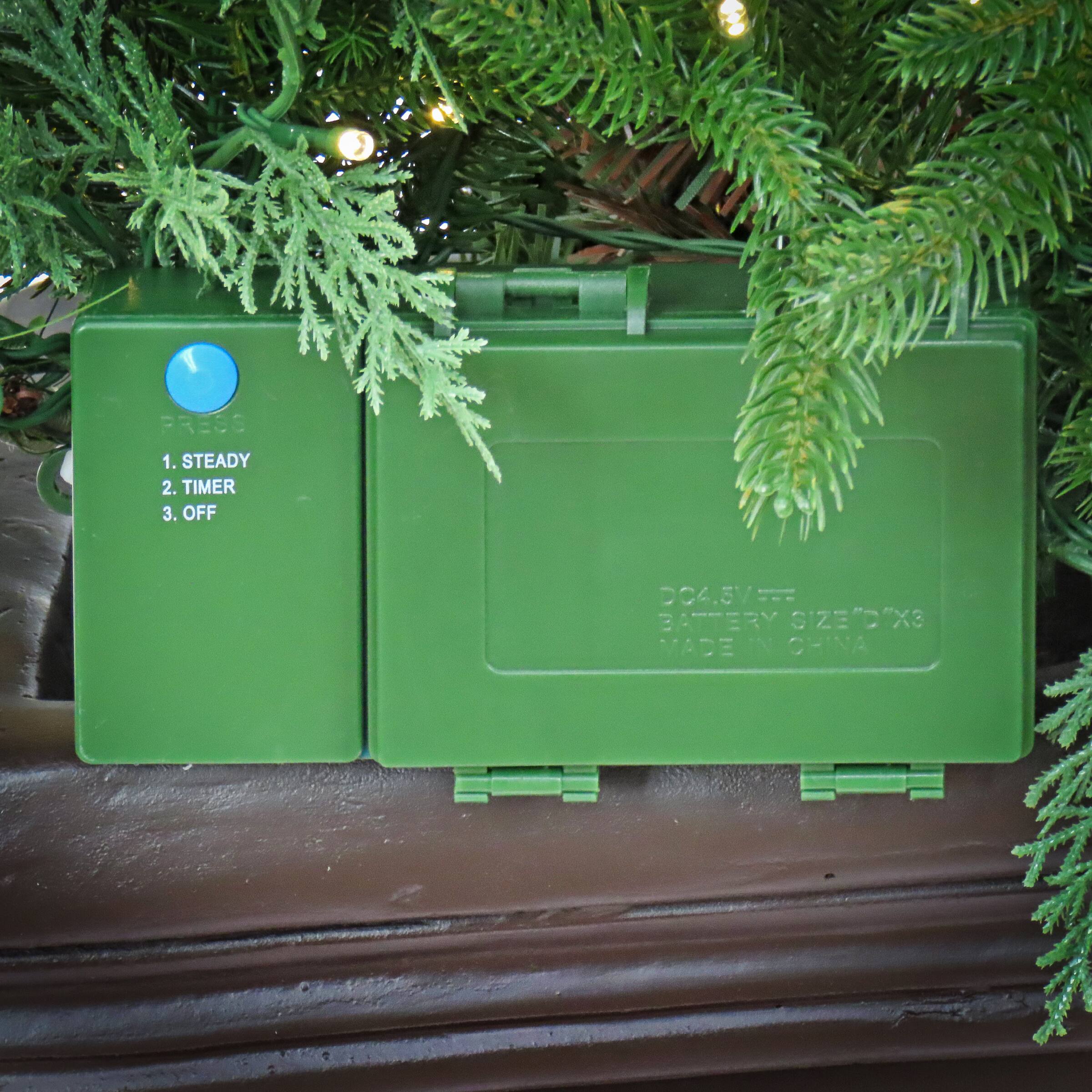 4ft. Green & Red LED Evergreen & Berry Arrangement in Urn