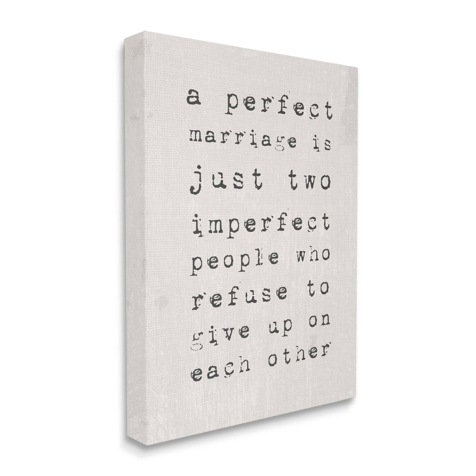 Stupell Industries A Perfect Marriage Canvas Wall Art