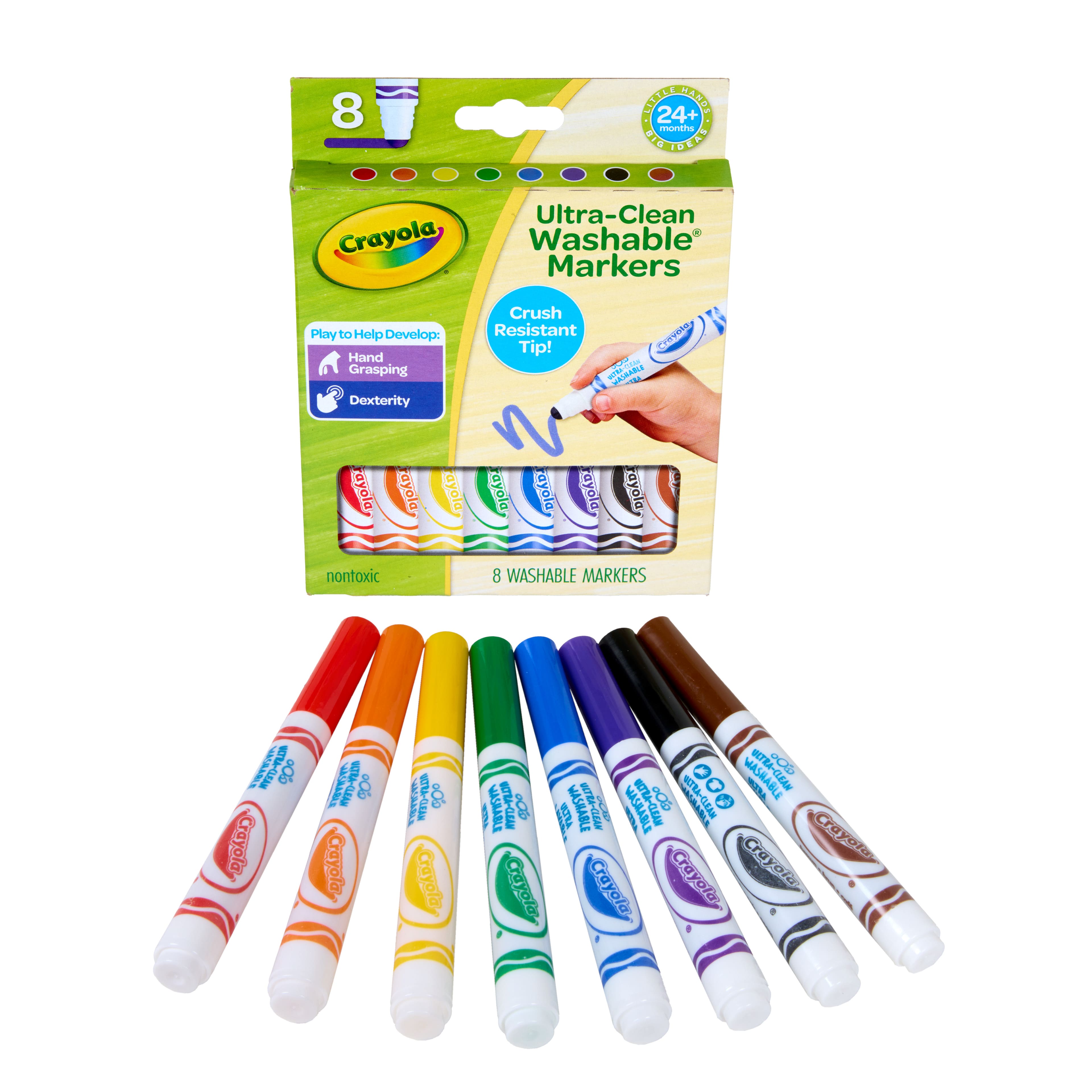 Crayola&#xAE; 8 Color Washable Toddler Markers