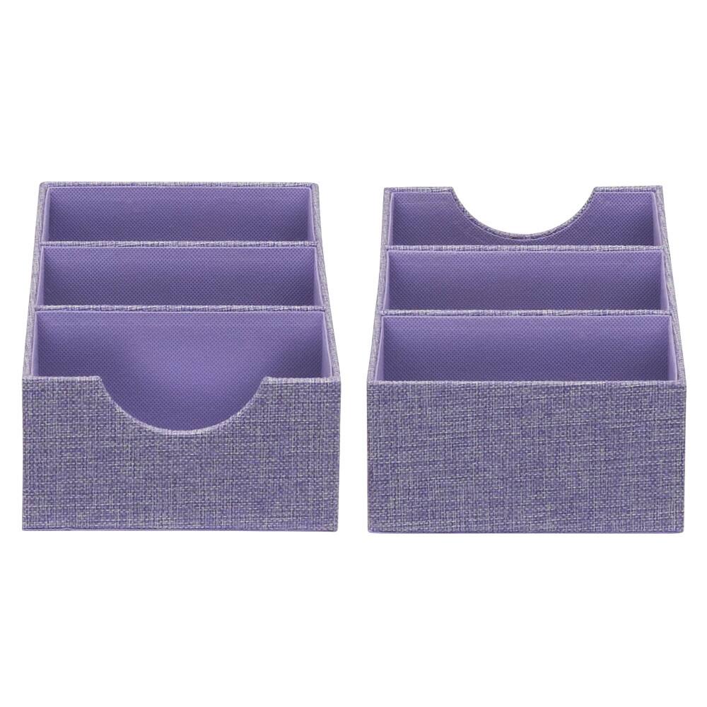 Household Essentials 3-Compartment Drawer Organizers, 2ct.