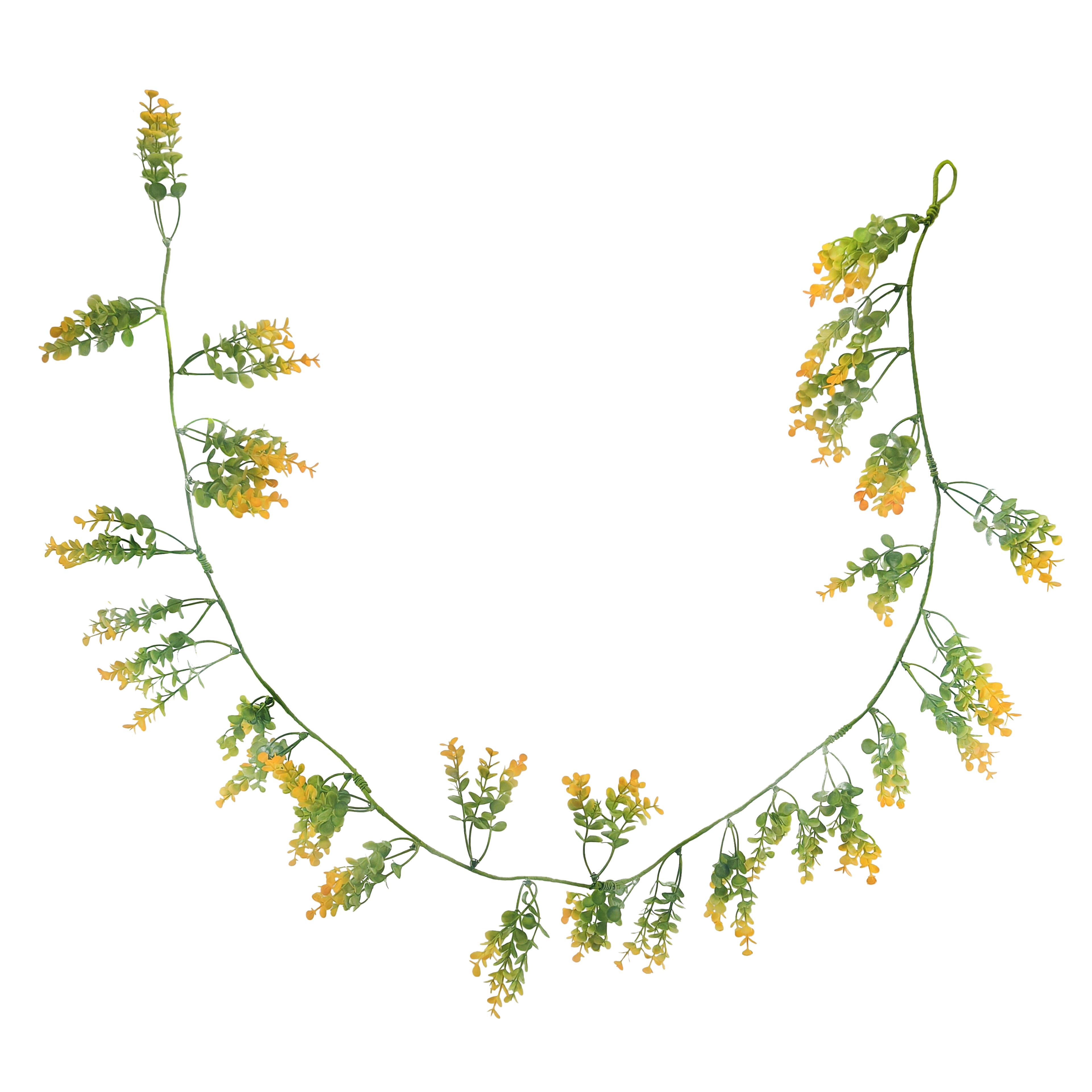 5ft. Orange Eucalyptus Coiled Garland by Ashland®