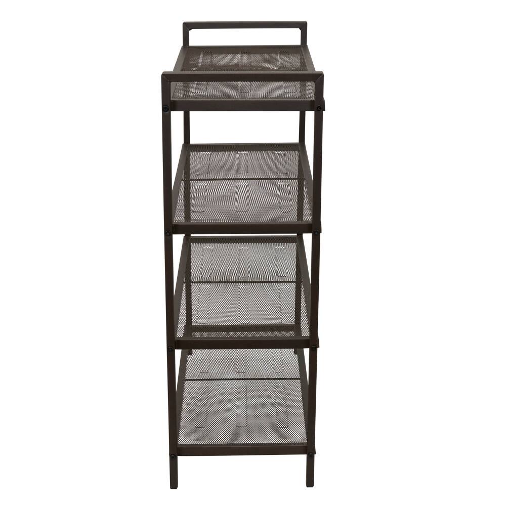 Household Essentials 32" 4-Tier Metal Shoe Rack