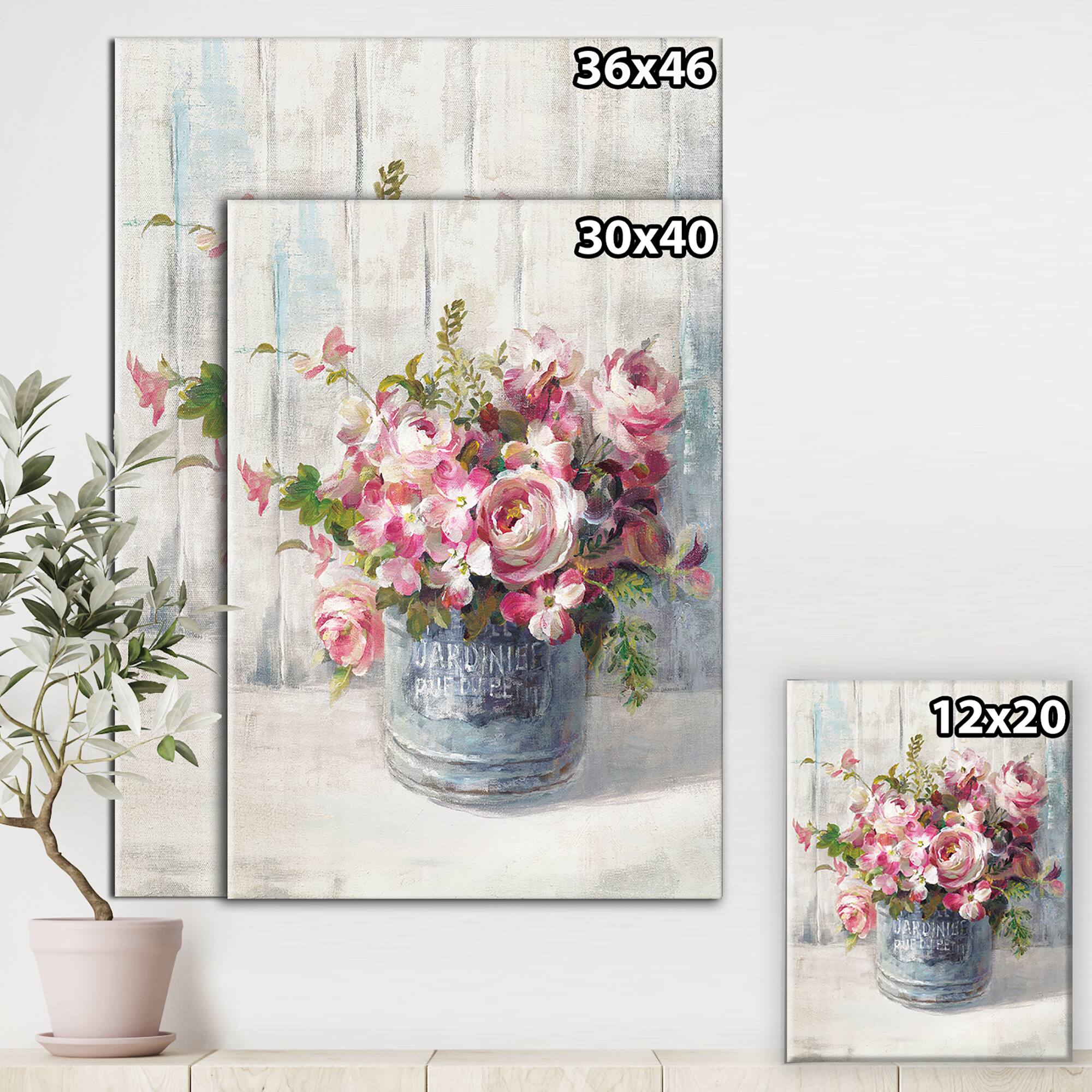 Designart - Maison Des Fleurs III - Cabin & Lodge Canvas Art