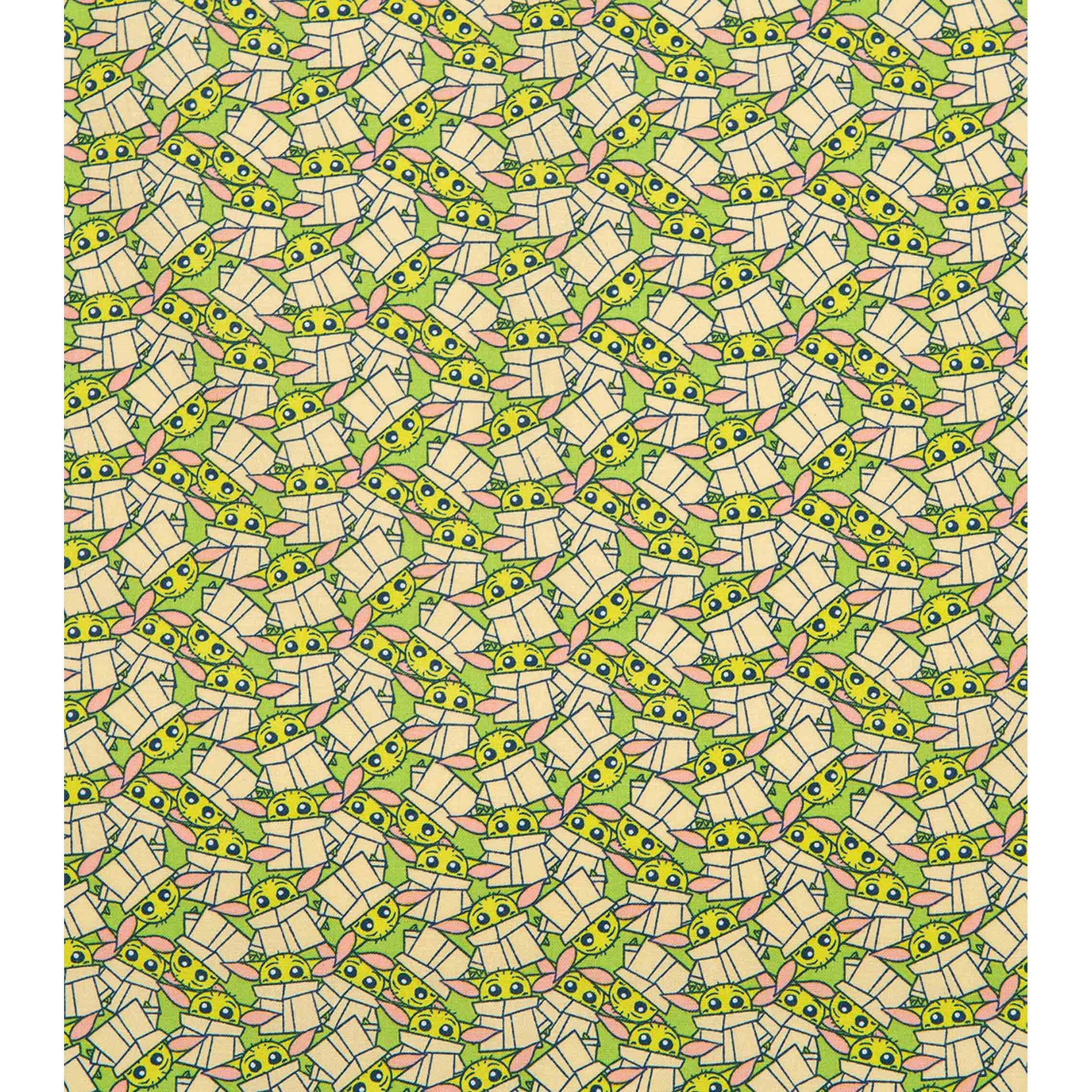 The Mandalorian Grogu Stack Precut Cotton Fabric