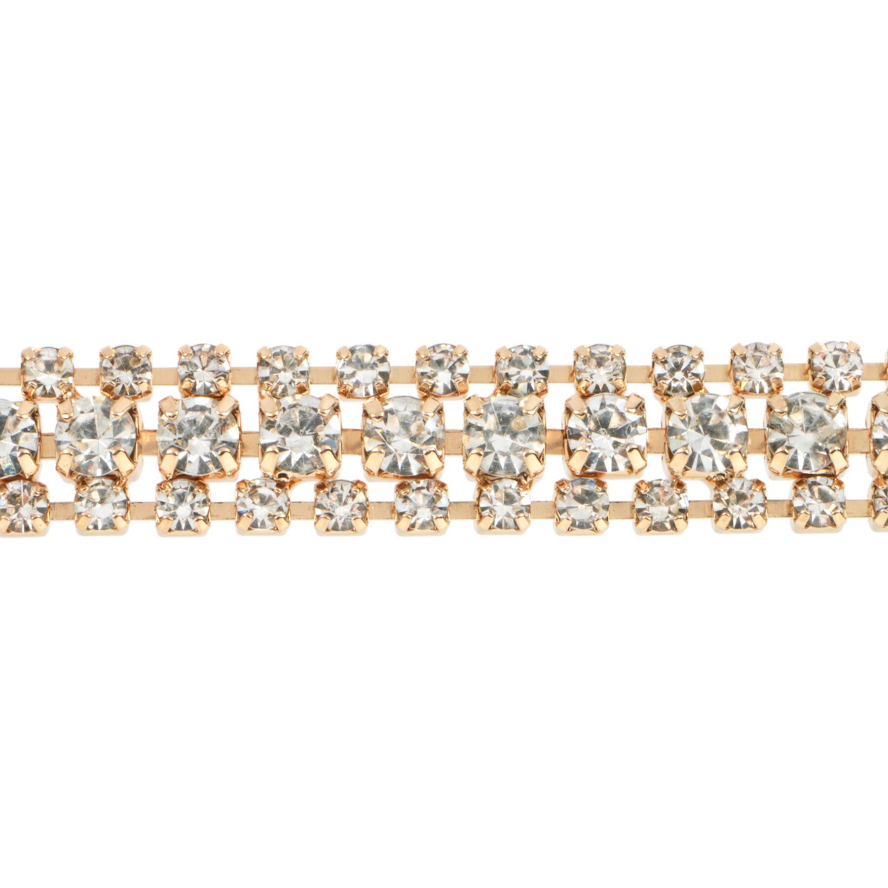 3yd. Glass 3-Row Rhinestone Chain Spool by Bead Landing™