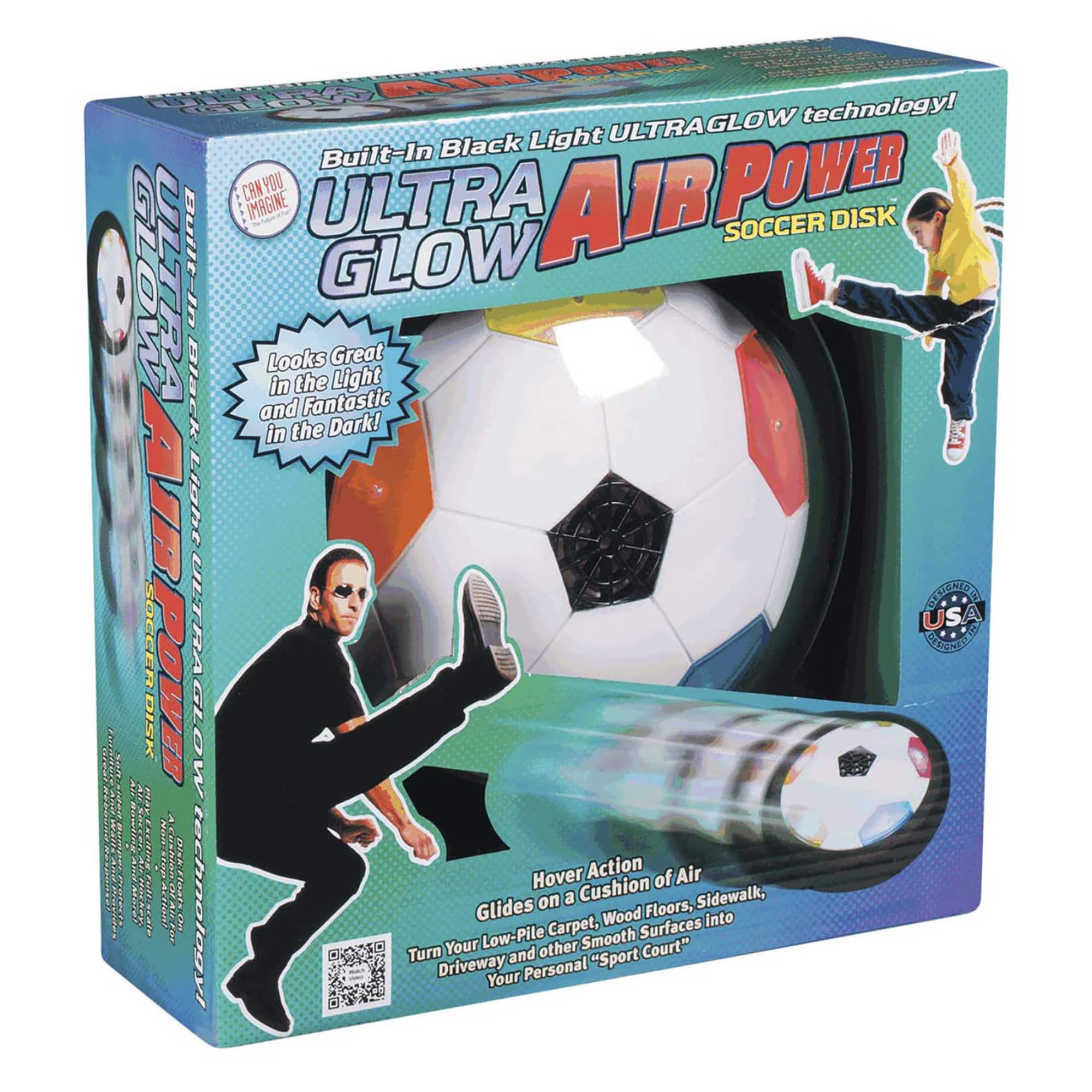 Toysmith® Can You Imagine Ultra Glow Air Power Soccer Disk