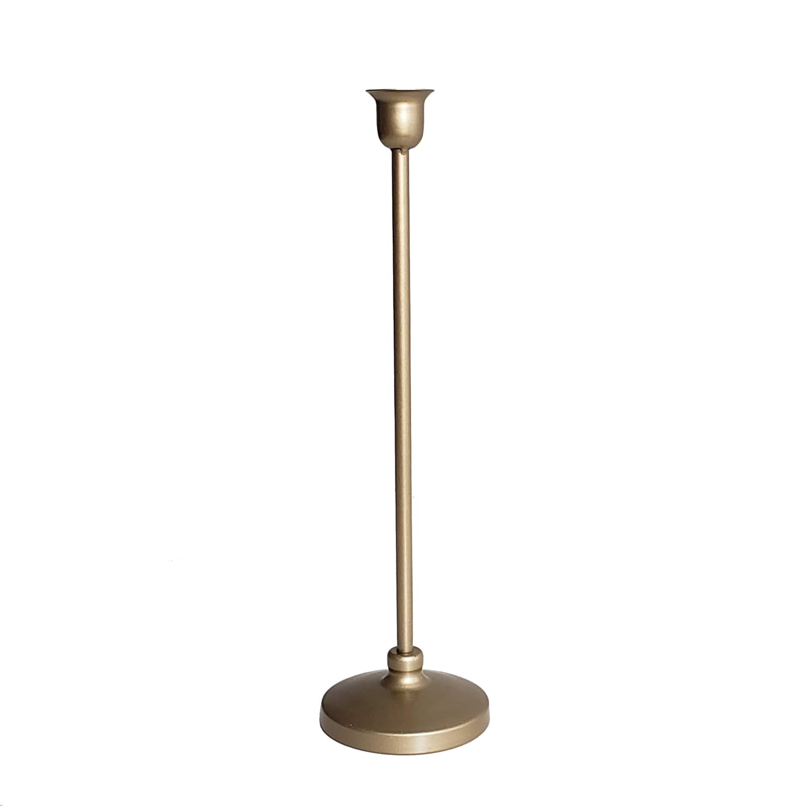 6 Pack: 12.6&#x22; Gold Metal Candle Holder by Ashland&#xAE;