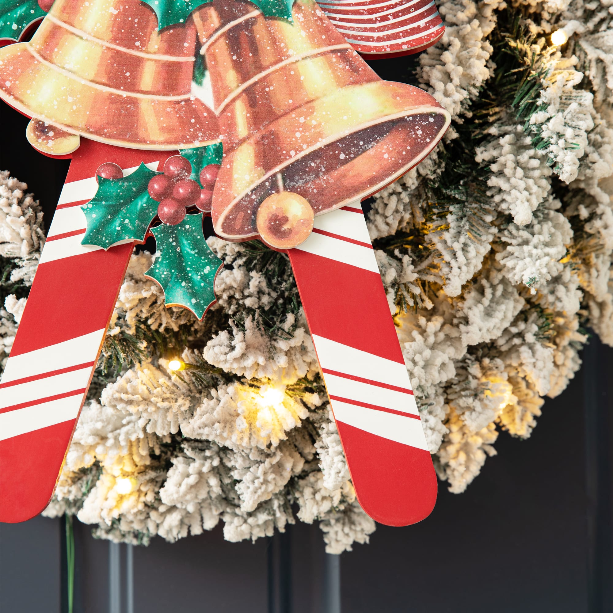 Glitzhome® Christmas Candy Cane Wall Décor