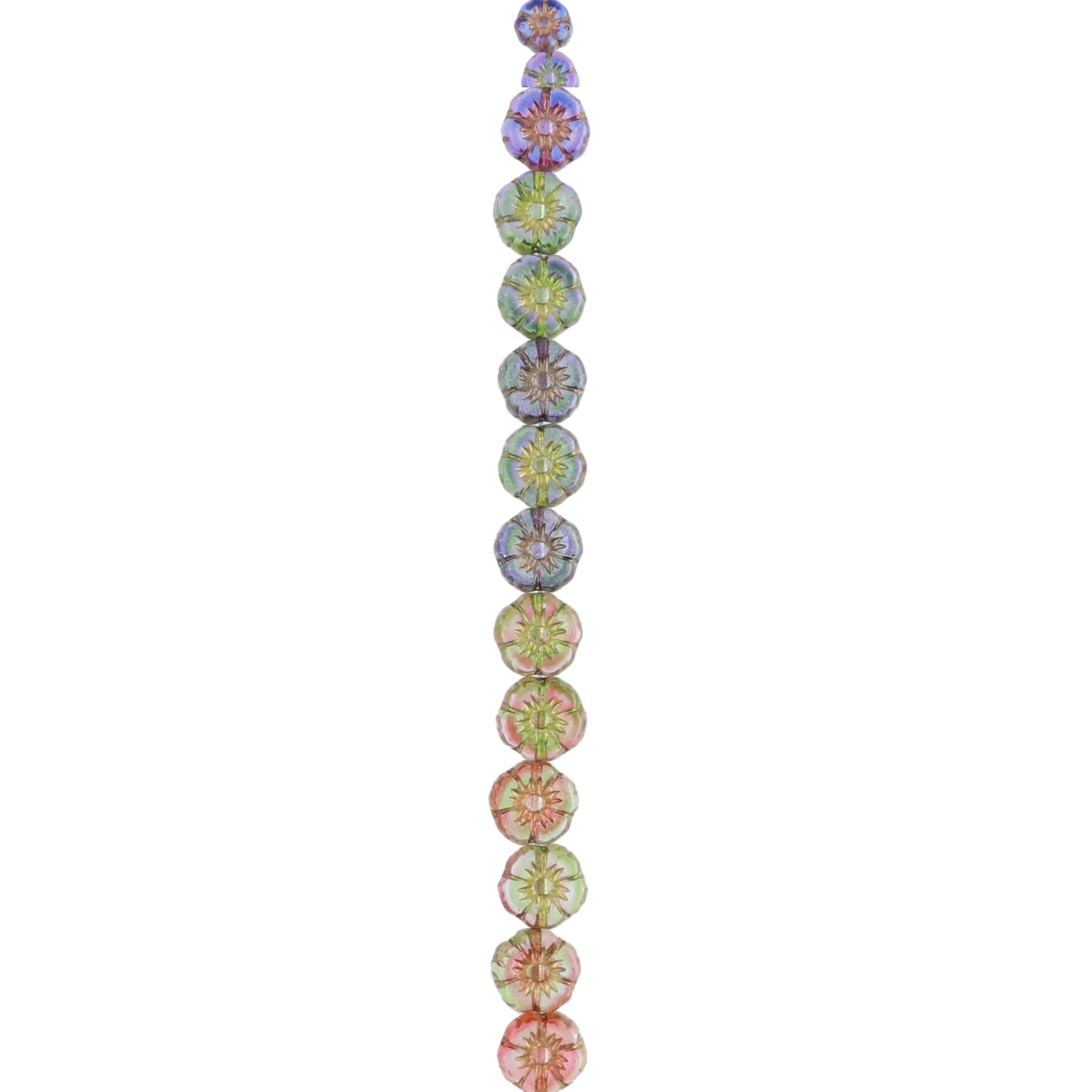6 Packs: 20 ct. (120 total) Sun Daisies Czech Glass Flower Beads, 8.6mm by Bead Landing™