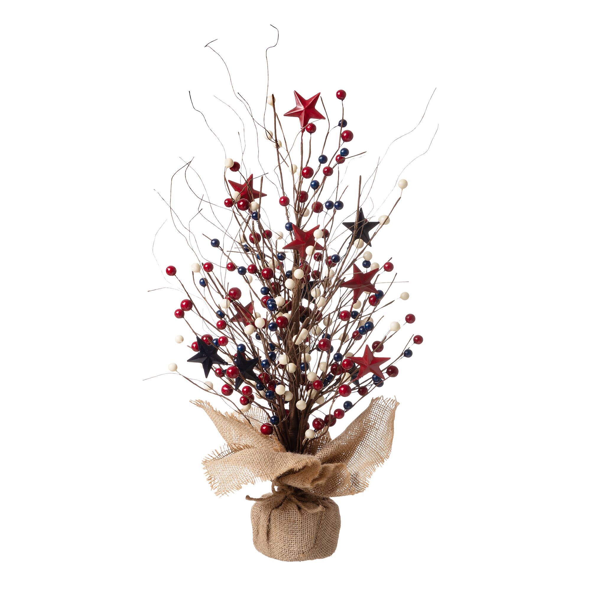 Glitzhome® 20" American Berry Table Tree