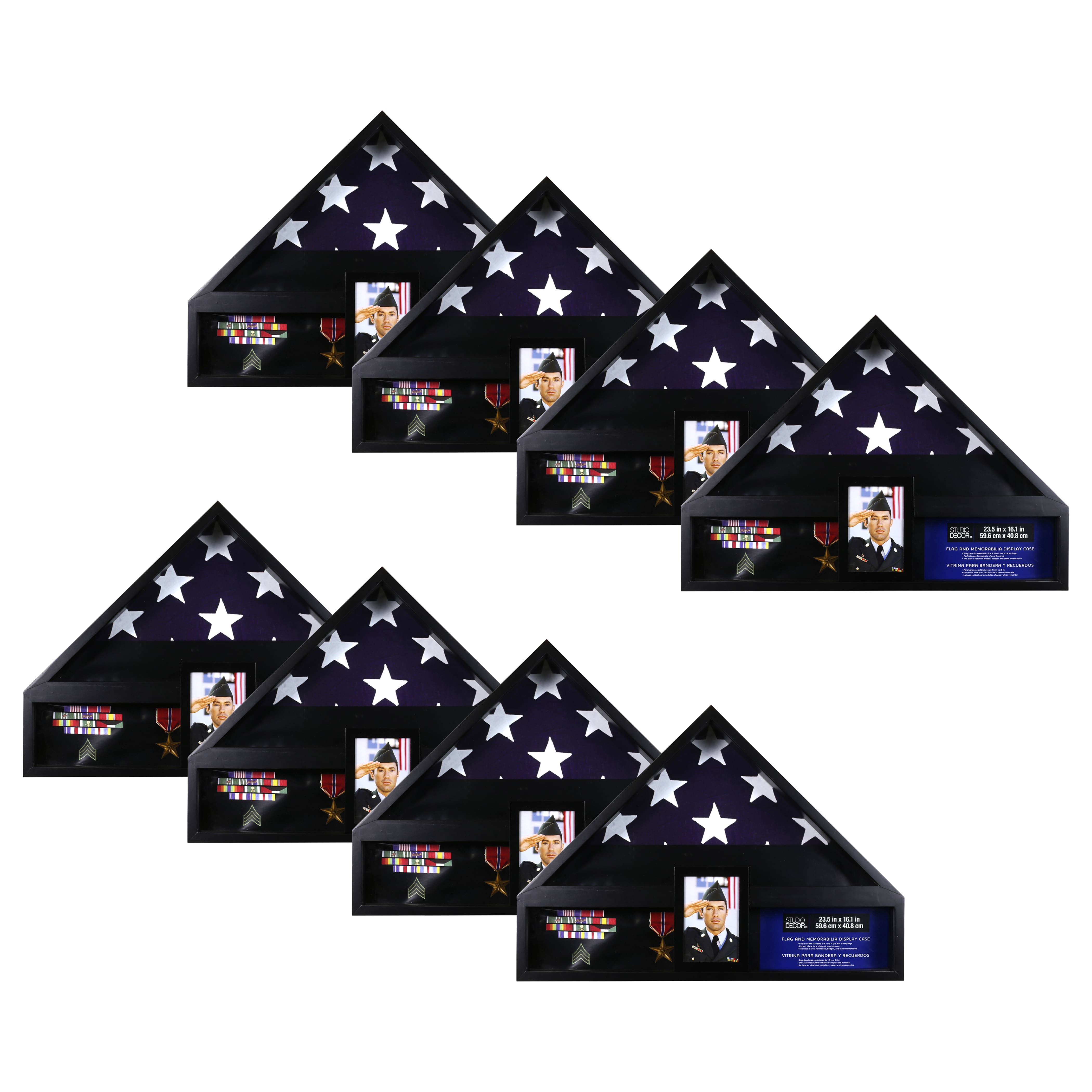 8 Pack: Deluxe Flag Case with Photo Display by Studio Décor®