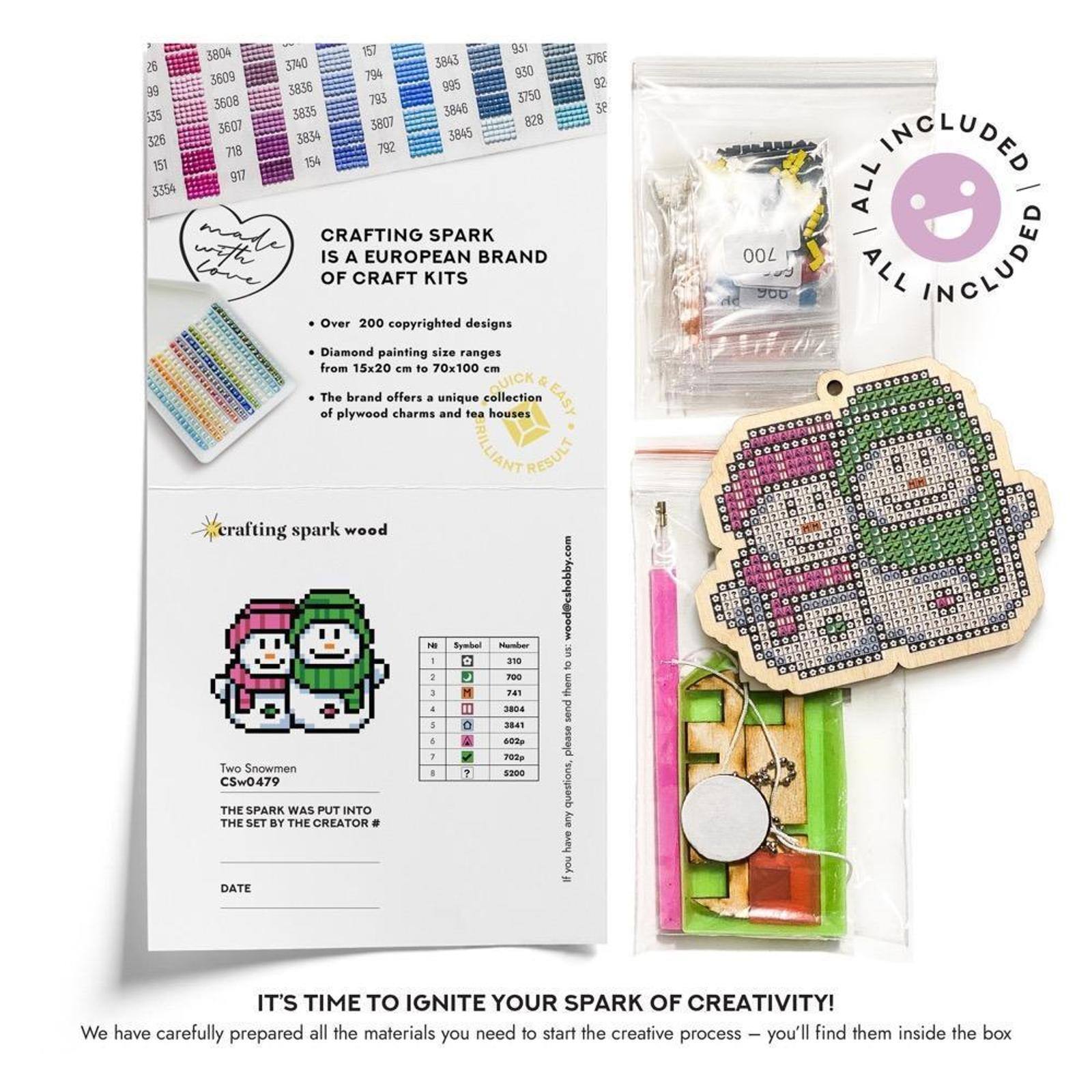 Crafting Spark Fox Ornament Diamond Painting Kit