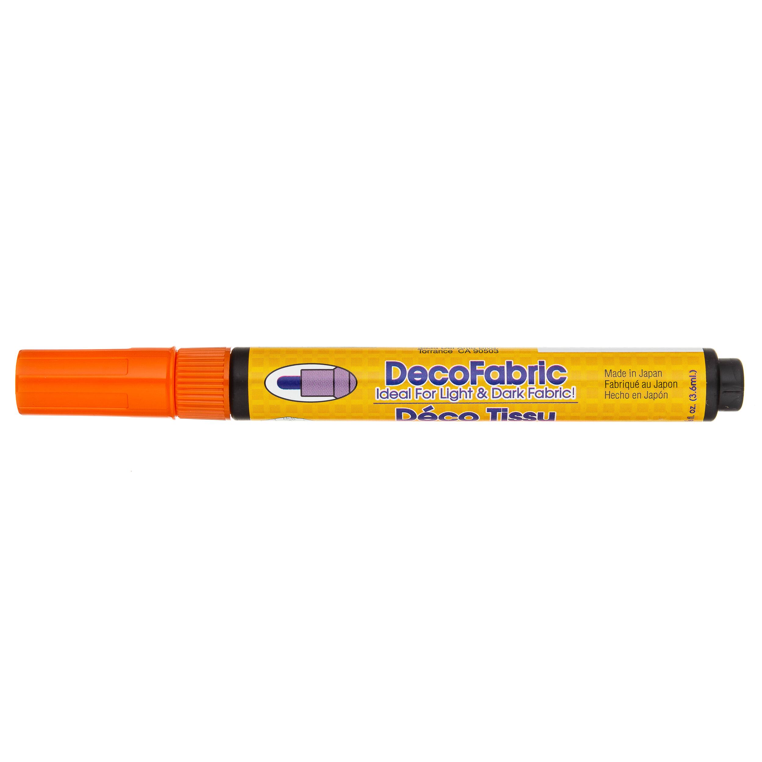 Marvy Uchida DecoFabric Marker By Marvy Uchida in Orange