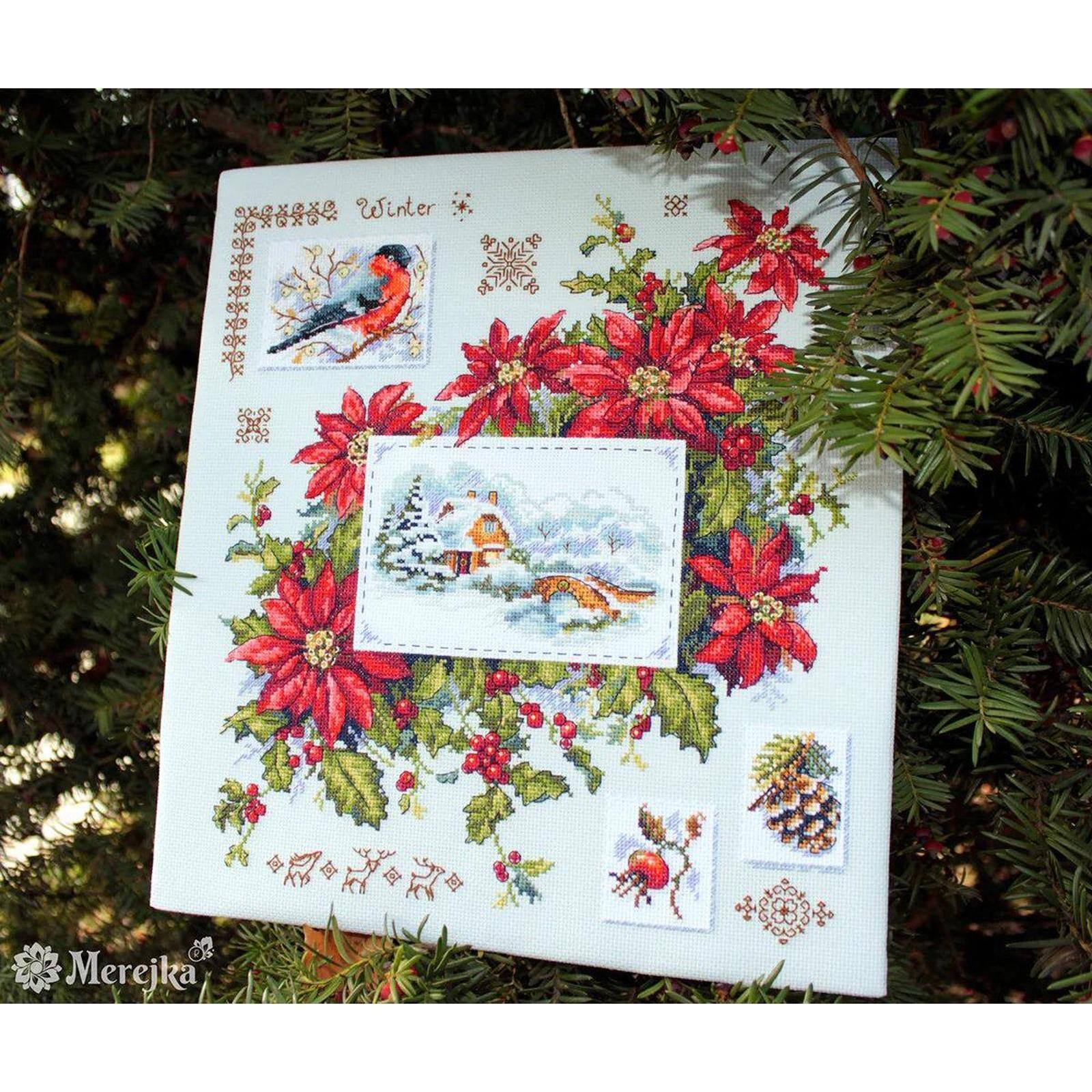 Merejka Winter Sampler Counted Cross Stitch Kit