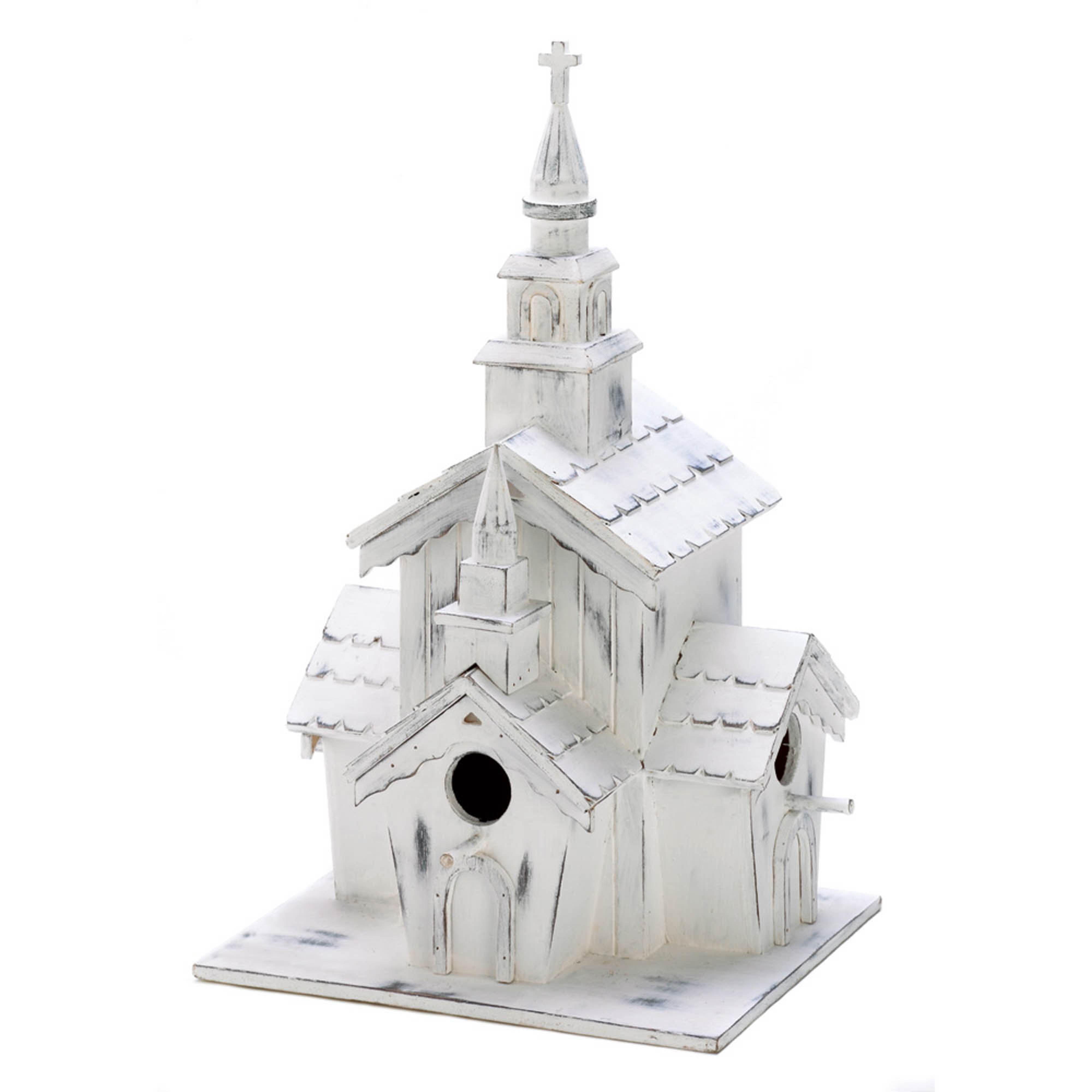 12.75&#x22; Little White Chapel Birdhouse