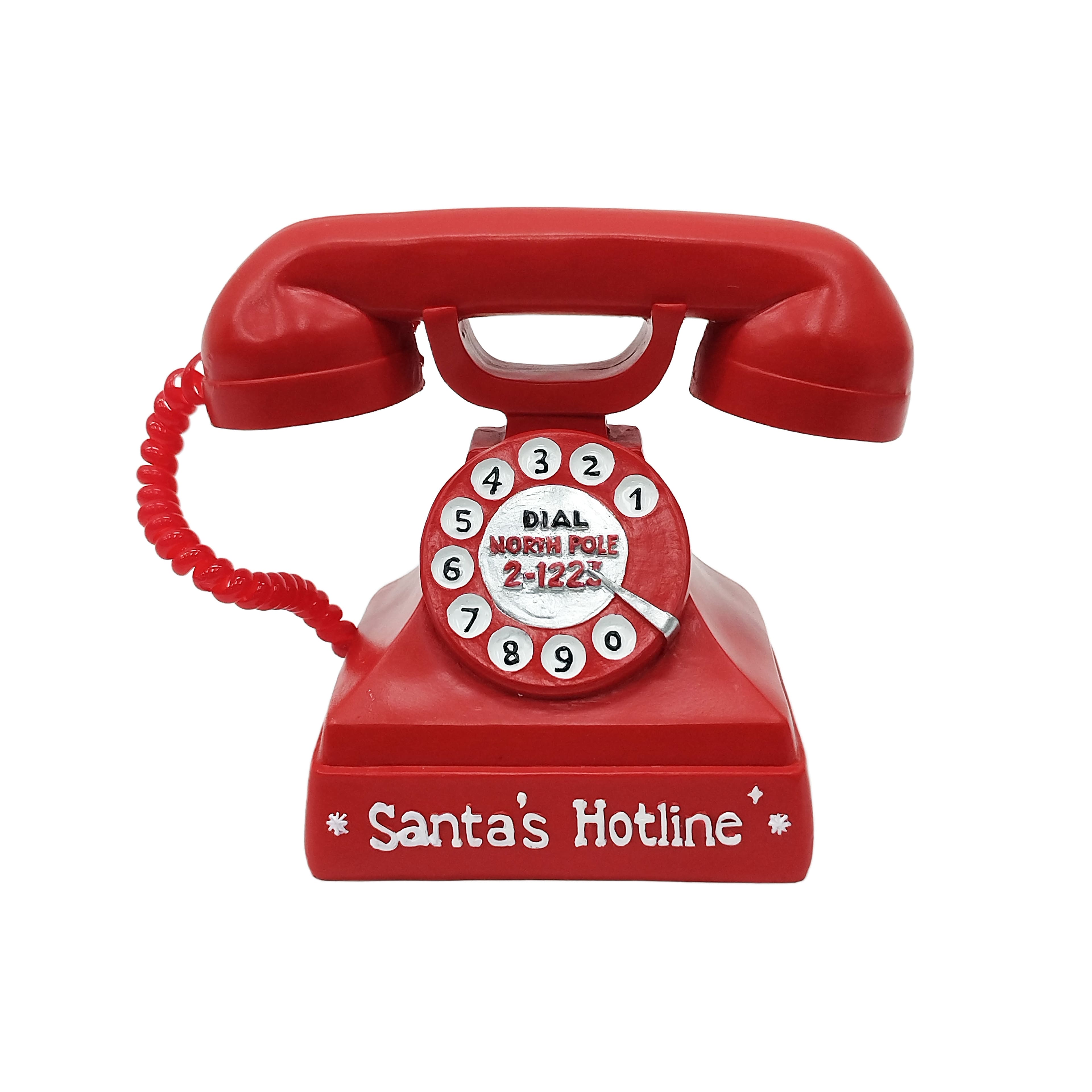 6.5&#x22; Red Santa&#x27;s Hotline Phone Tabletop D&#xE9;cor by Ashland&#xAE;
