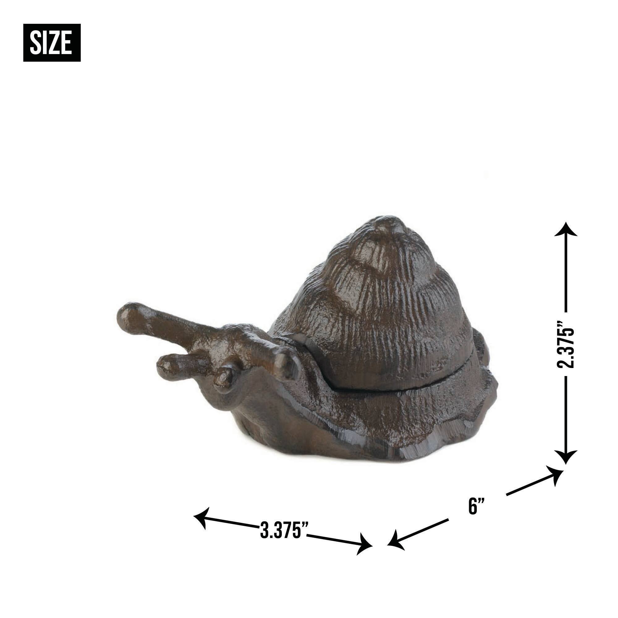 6" Garden Snail Secret Key Holder