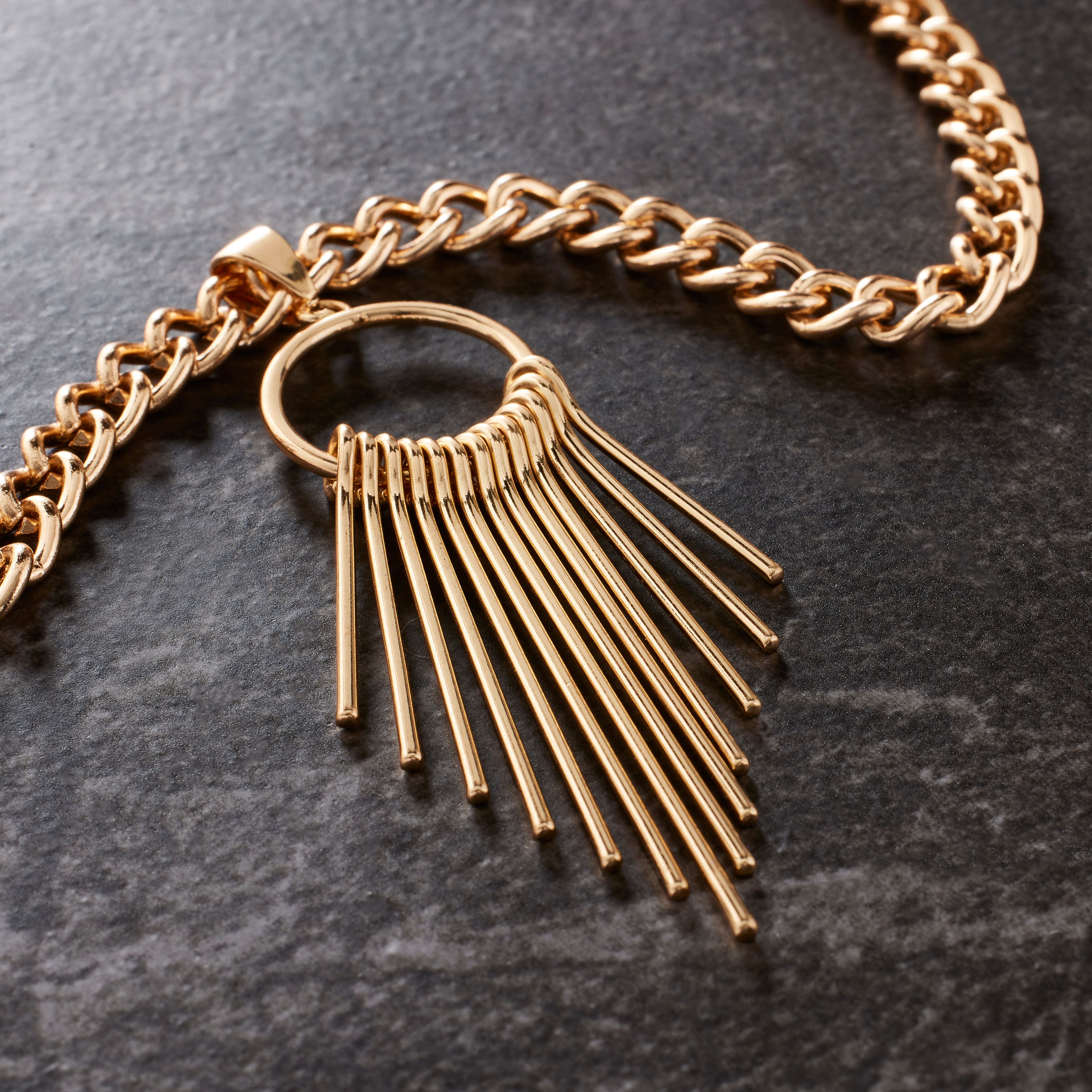 Gold Metal Tassel Pendant by Bead Landing™