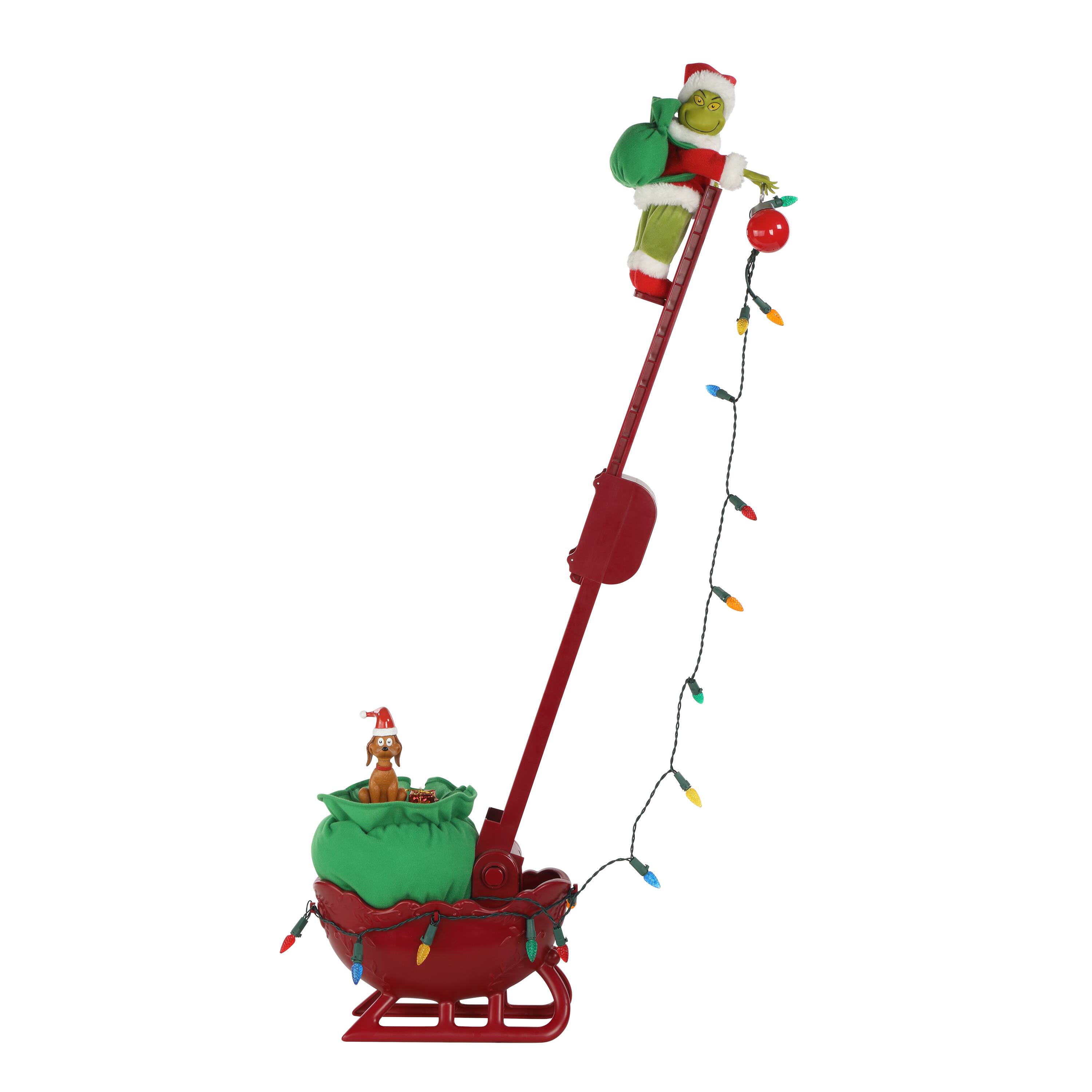 Mr. Christmas 35.5" Grinch's Animated Utility Sleigh