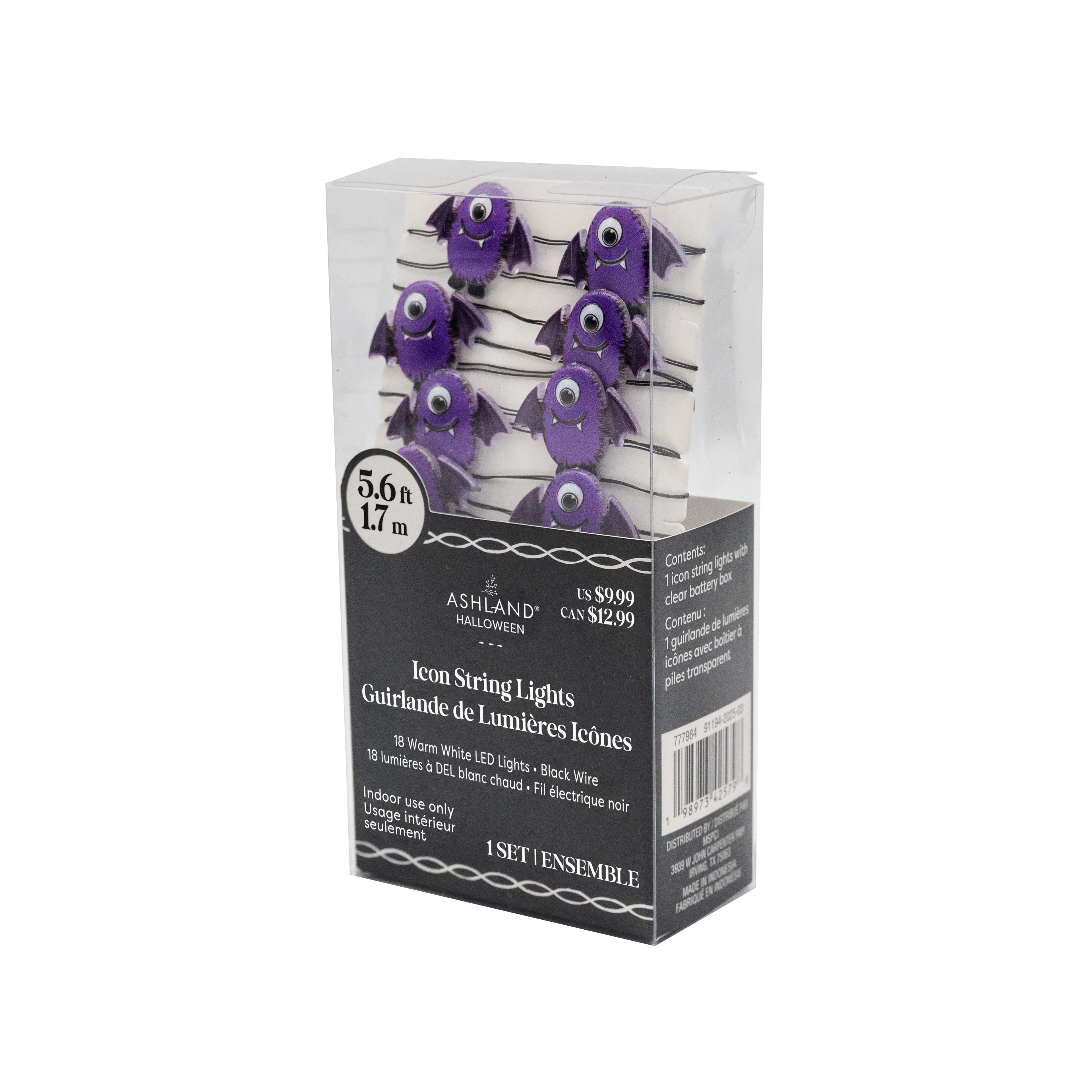 6ft. Purple Monster Icon String Lights by Ashland®