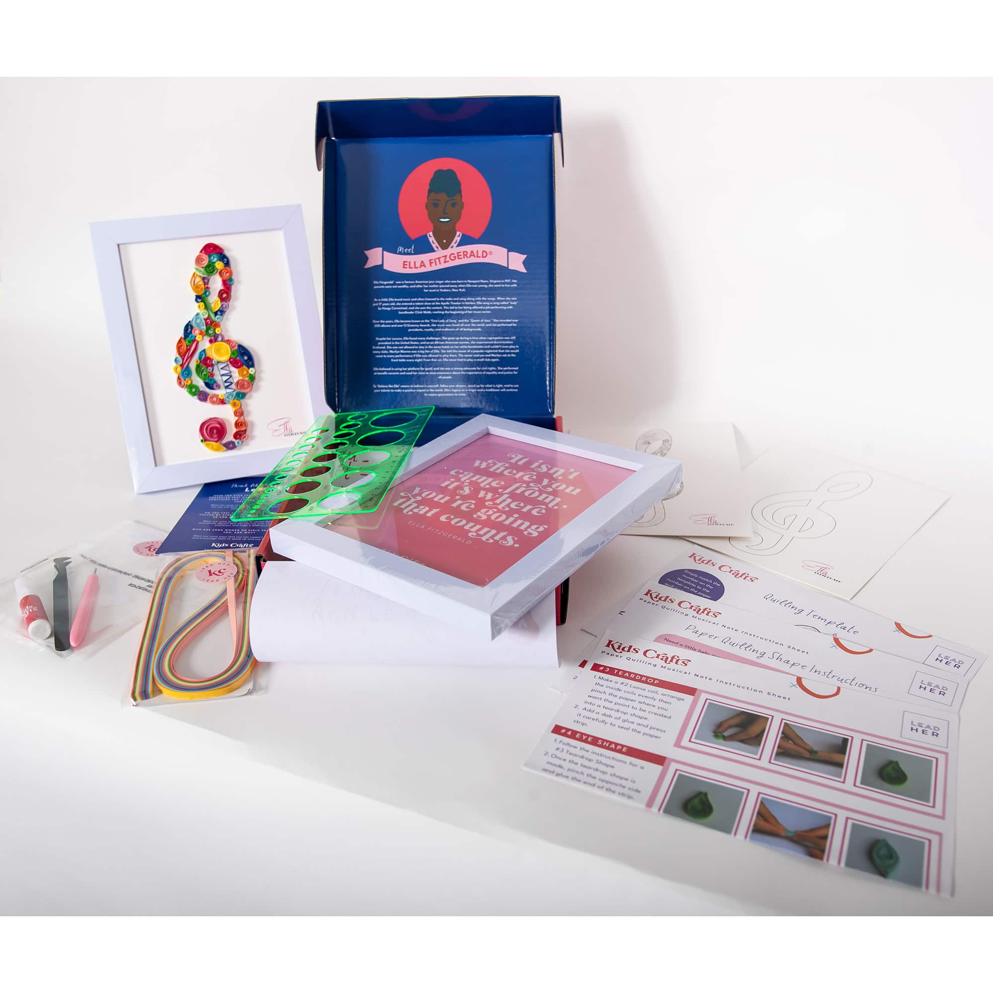 Kids Crafts Believe Like Ella Paper Quilling Music Note Craft Kit