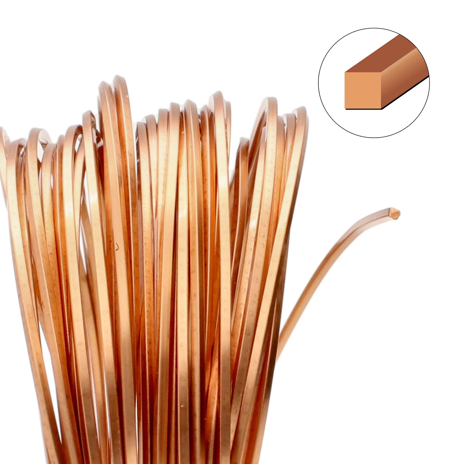 The Beadsmith® Wire Elements™ 18 Gauge Tarnish Resistant Square Soft Temper Wire, 7yd.