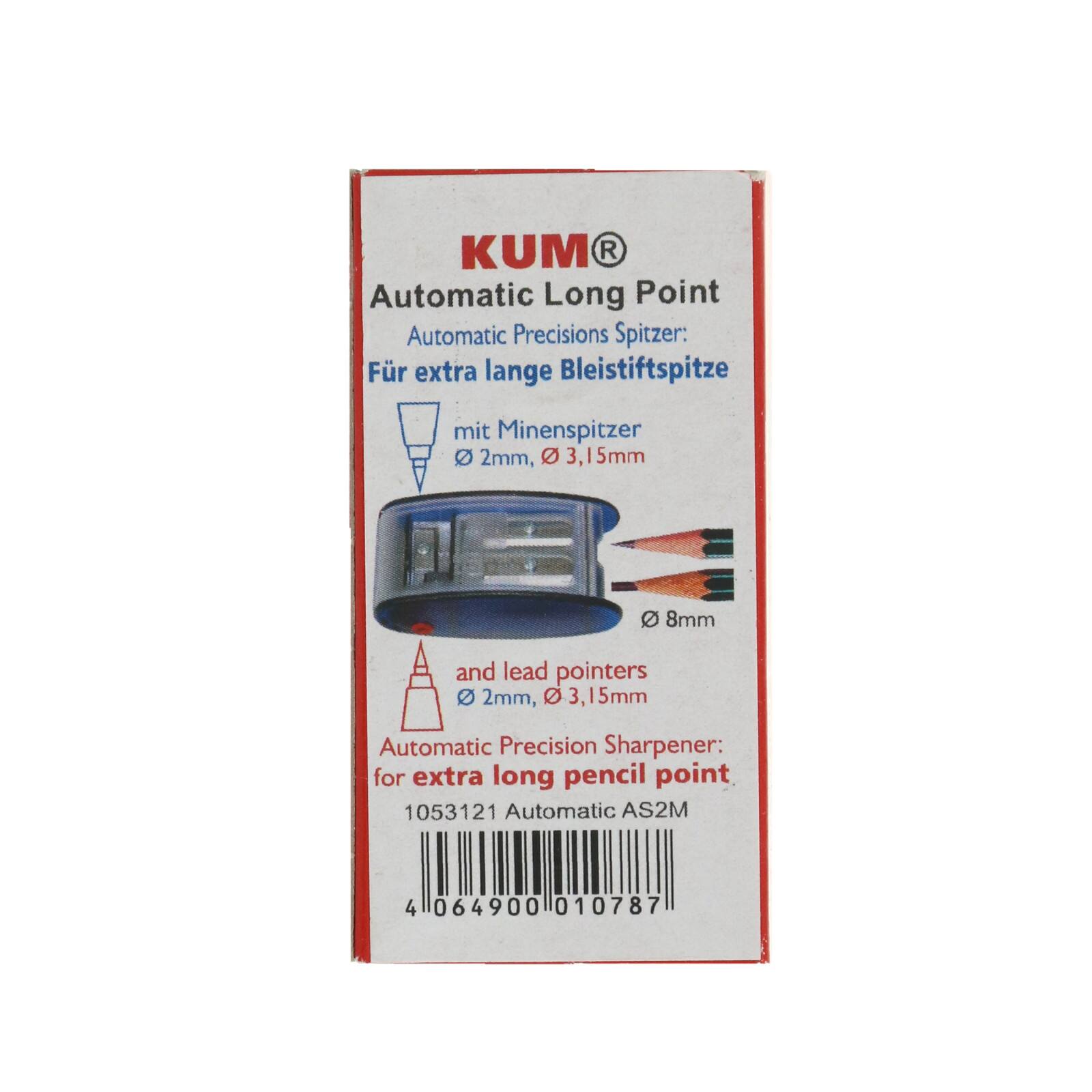 KUM AS2M AS2 Pencil Sharpener Automatic Long Point German Made Lead Mine Pointer 