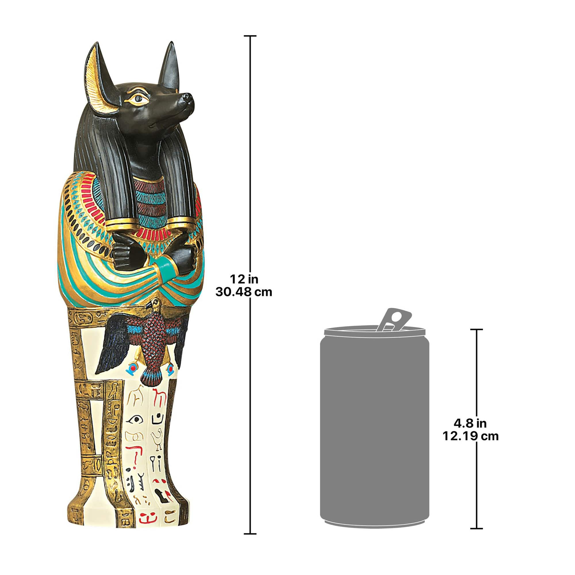 Design Toscano 12&#x22; Icons of Ancient Egypt Anubis Wall Sculpture