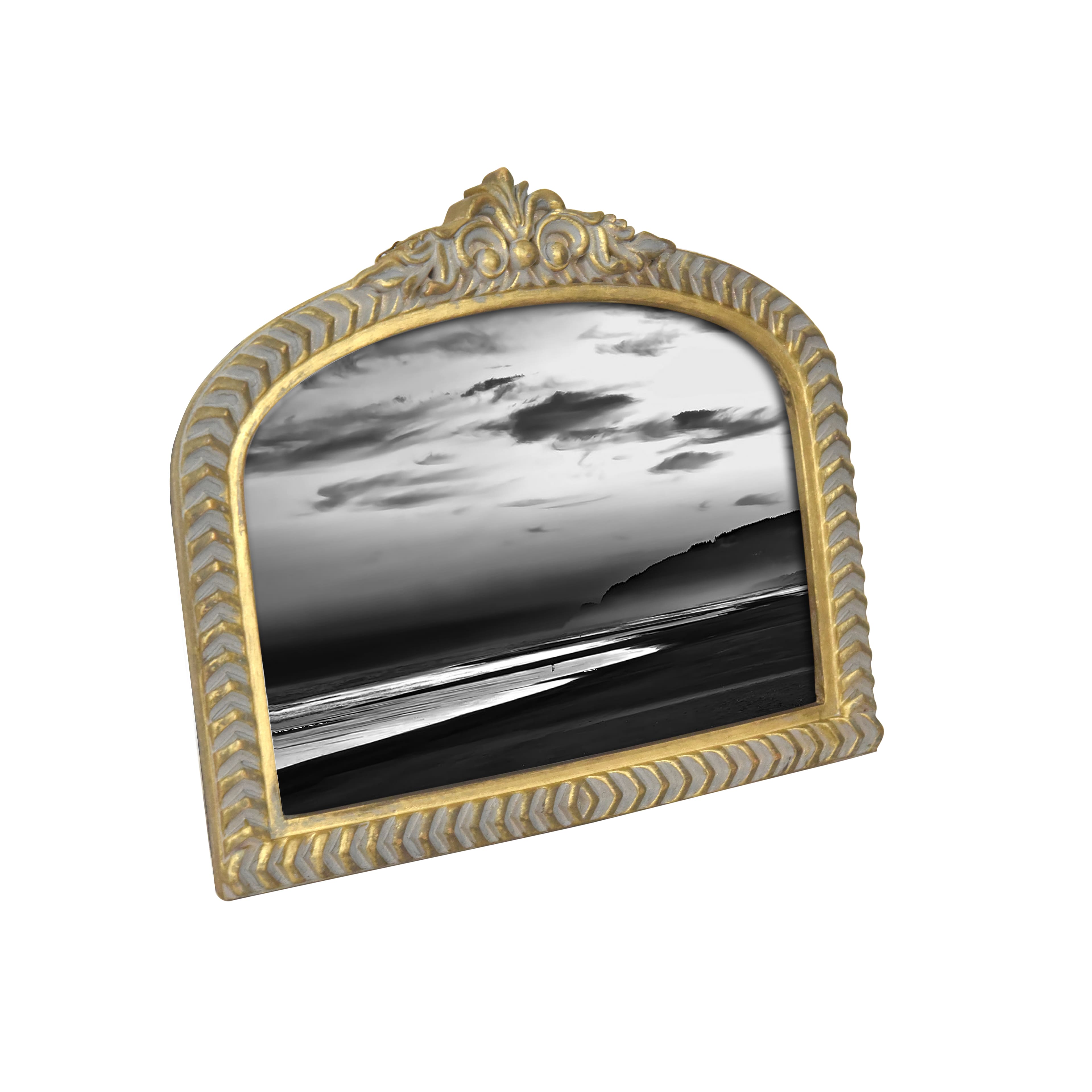 5&#x22; x 7&#x22; Gold Mantel Arch Tabletop Frame by Studio D&#xE9;cor&#xAE; Treasured Finds