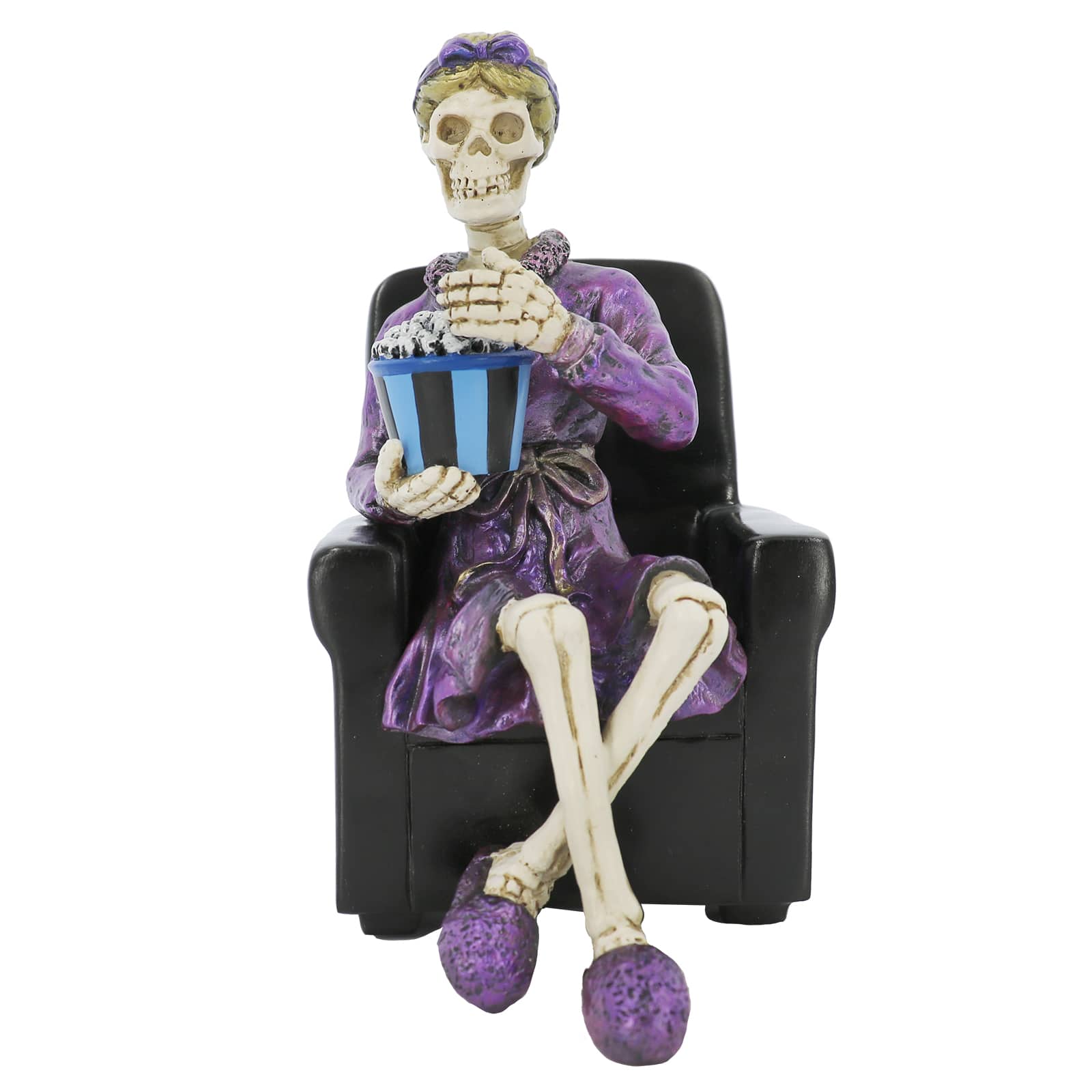 7&#x22; Skeleton at a Movie with Popcorn Tabletop D&#xE9;cor by Ashland&#xAE;
