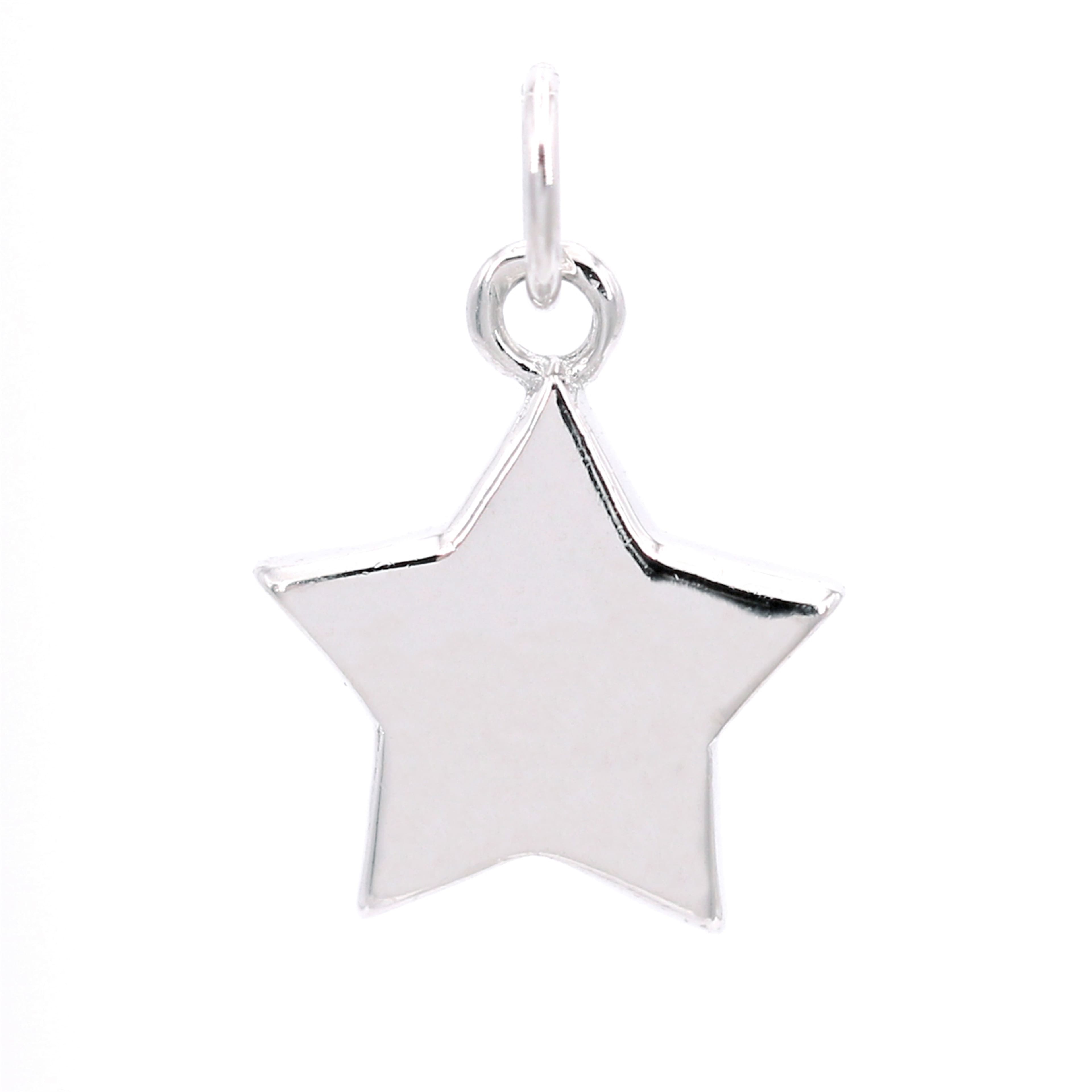 12 Pack: Sterling Silver Star Icon Charm by Bead Landing™