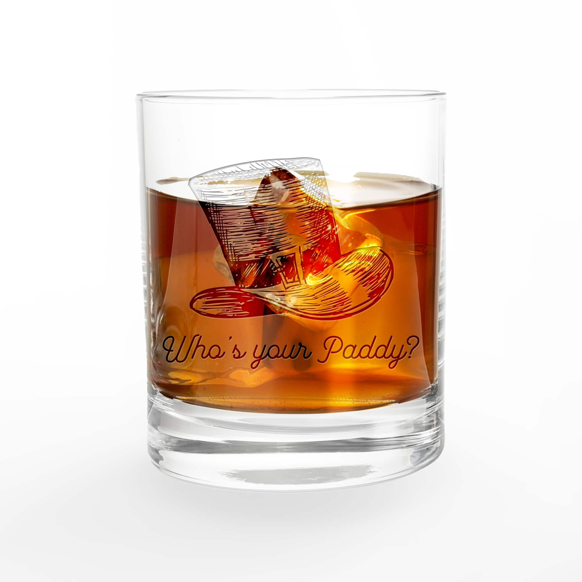 11oz. Who&#x27;s Your Paddy Engraved Whiskey Glass