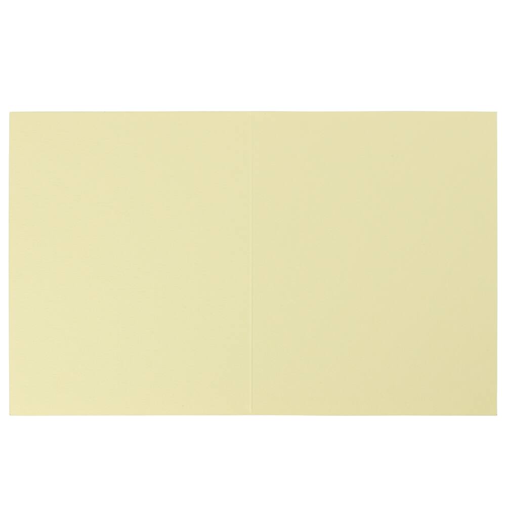 JAM Paper A2 Light Yellow Blank Foldover Cards