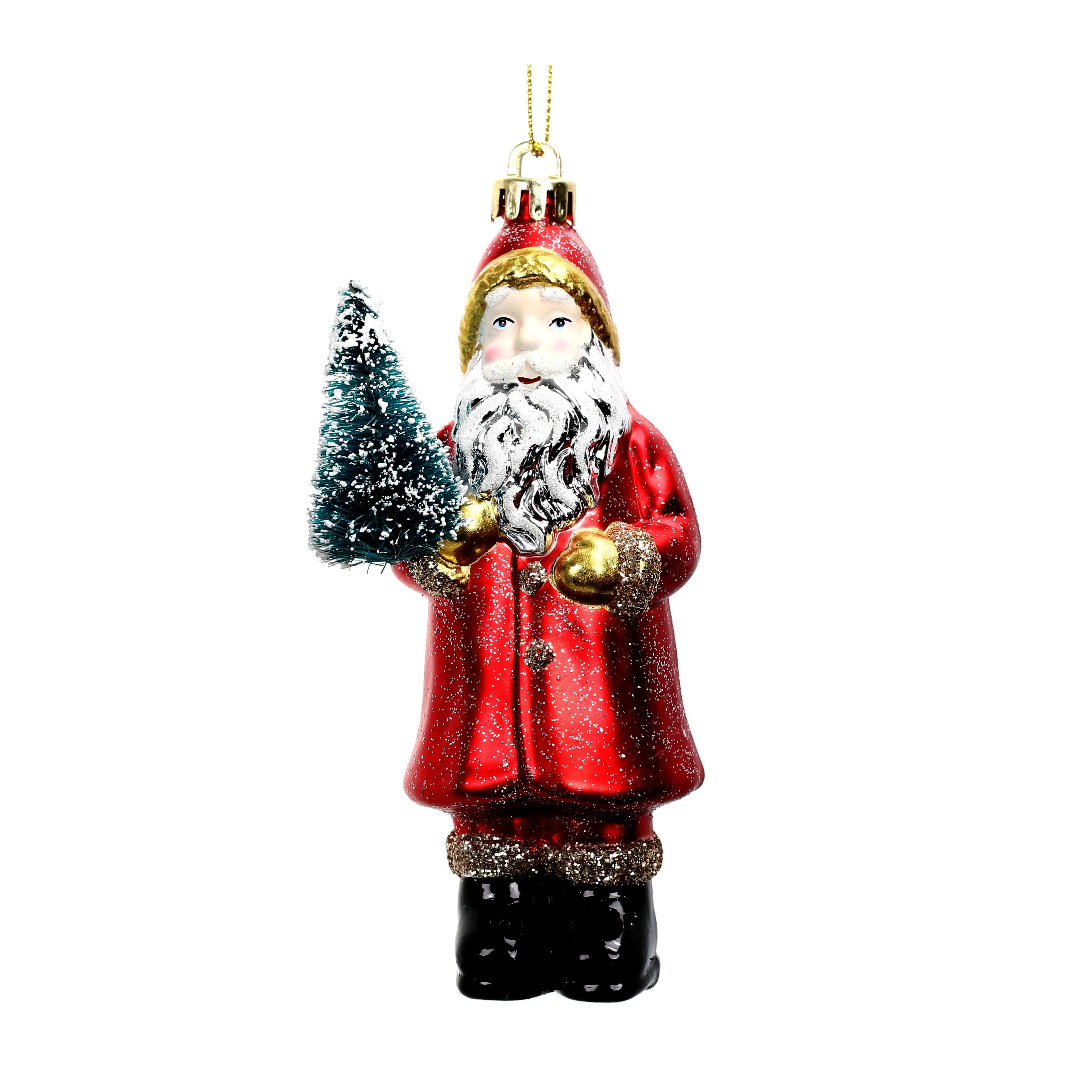 3 Pack 5&#x22; Santa Shatterproof Ornaments by Ashland&#xAE;