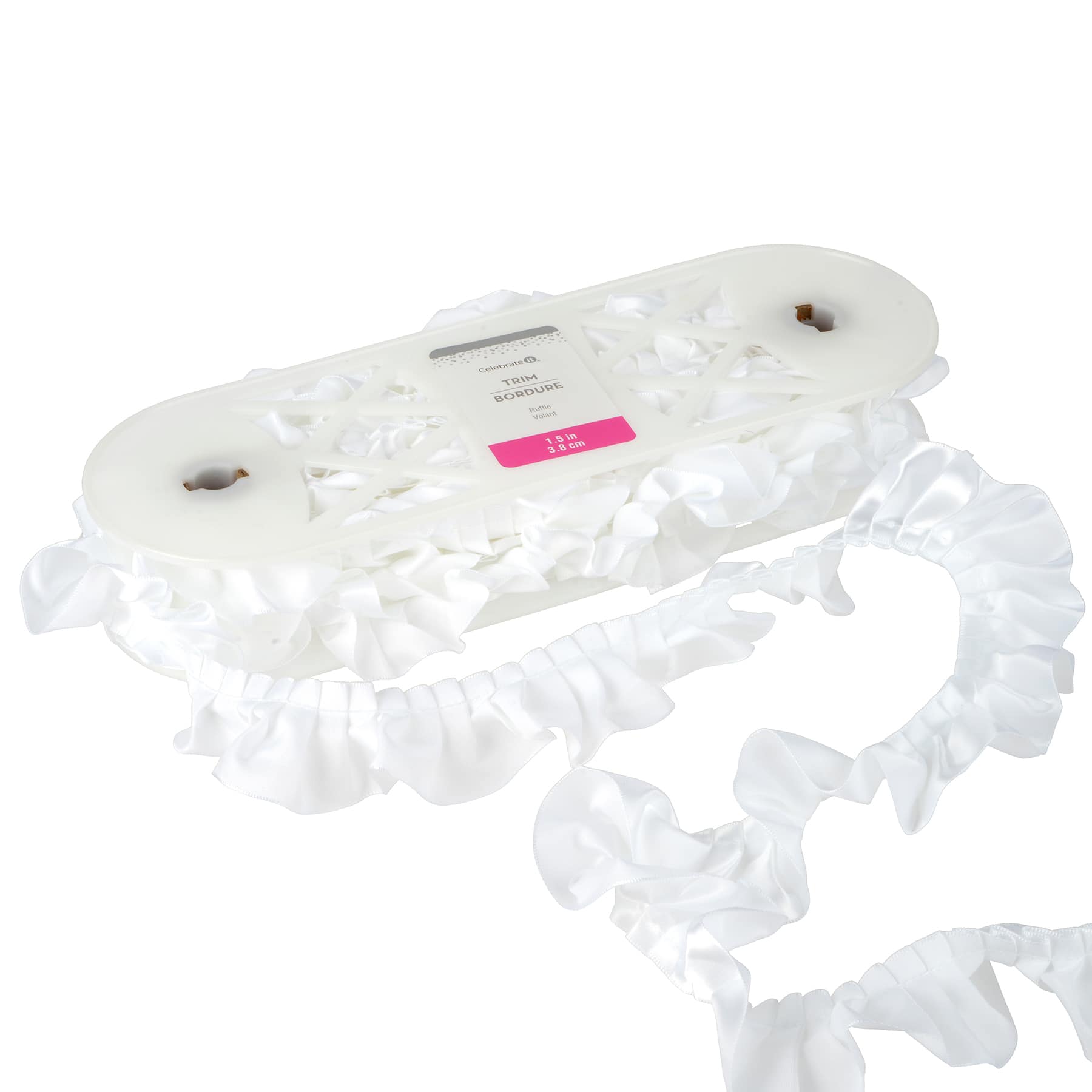 1.5&#x22; Satin Ruffle Trim by Celebrate It&#xAE;