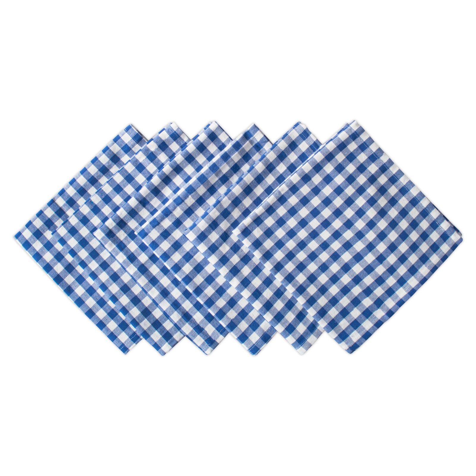 DII® Blue Farm Check Napkin, 6ct.