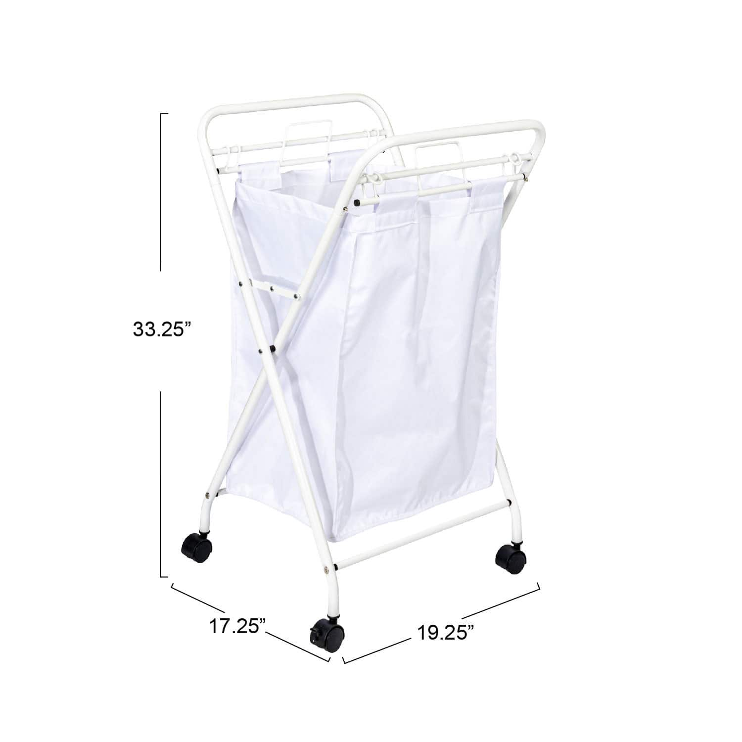 Household Essentials Rolling Laundry Hamper