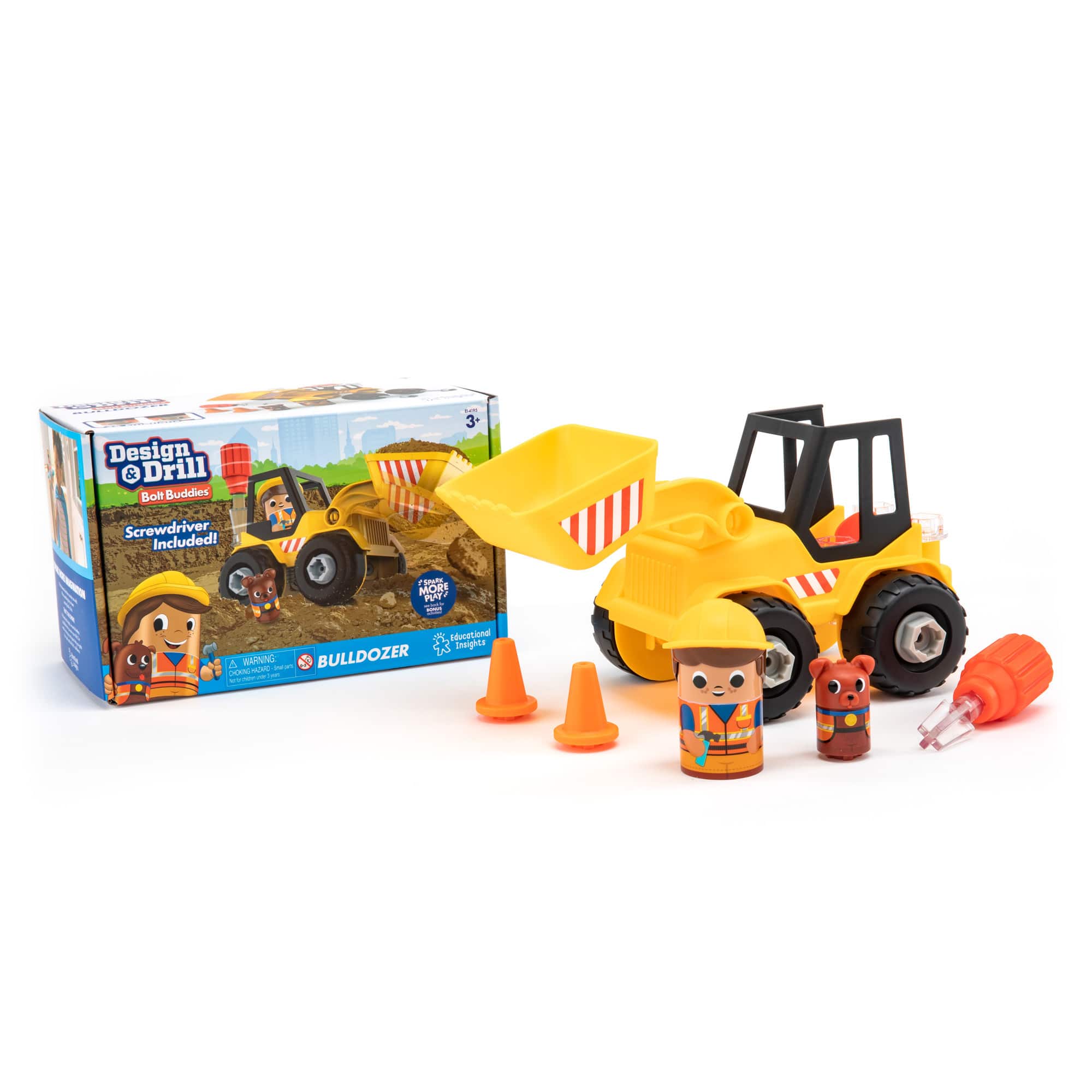 Educational Insights Design & Drill® Bolt Buddies® Bulldozer