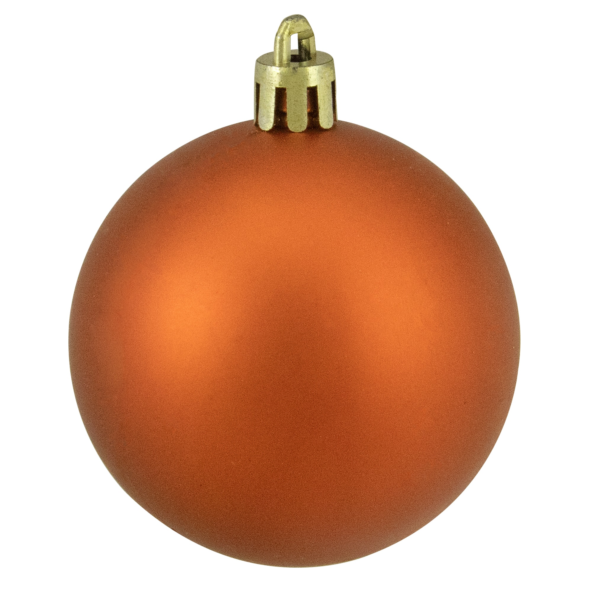 24ct. 2.5&#x22; Orange 4-Finish Shatterproof Christmas Ball Ornaments