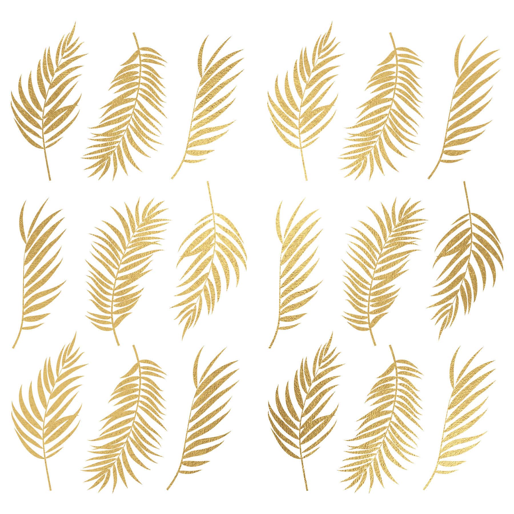 RoomMates Gold Palm Frond Peel &#x26; Stick Wall Decals