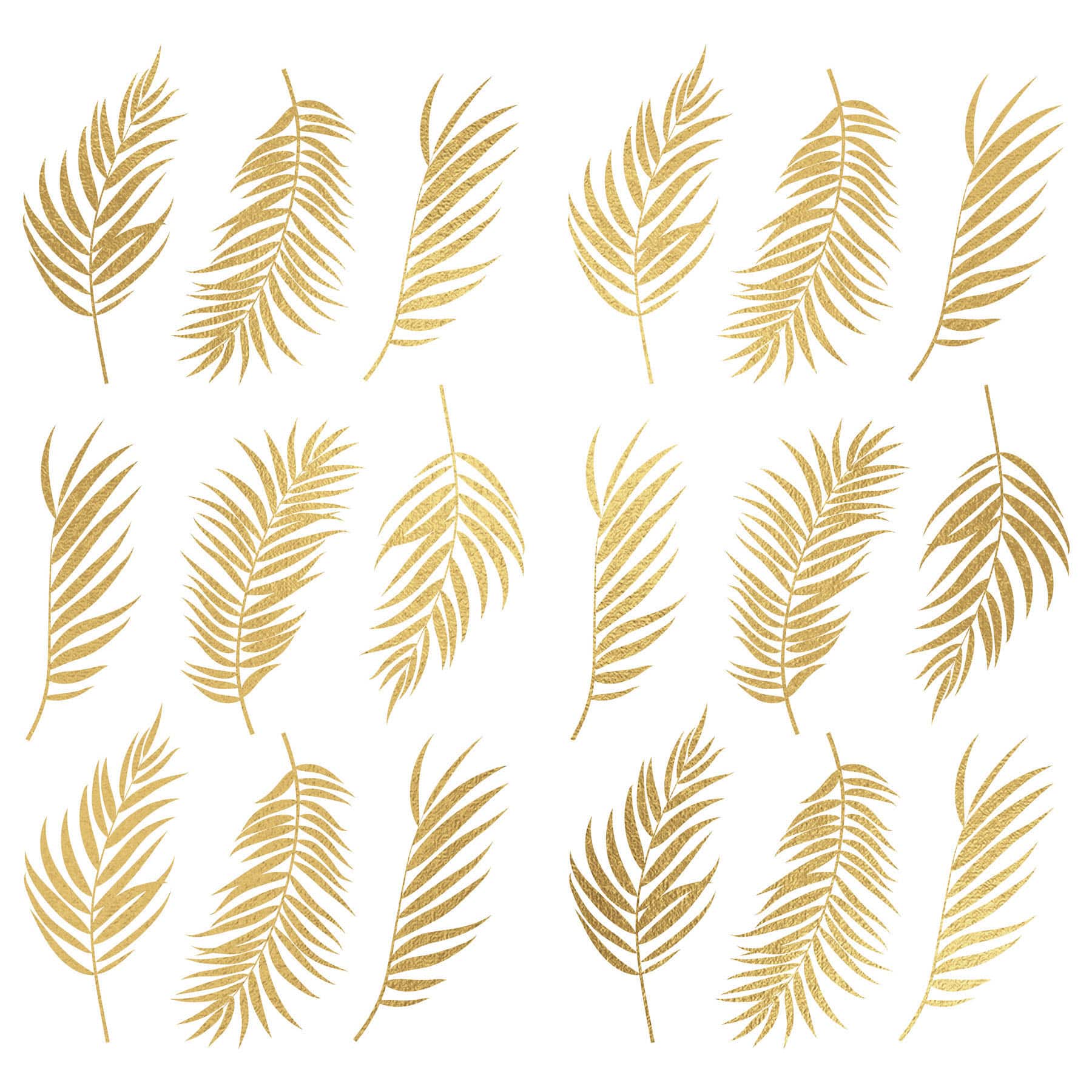 RoomMates Gold Palm Frond Peel & Stick Wall Decals
